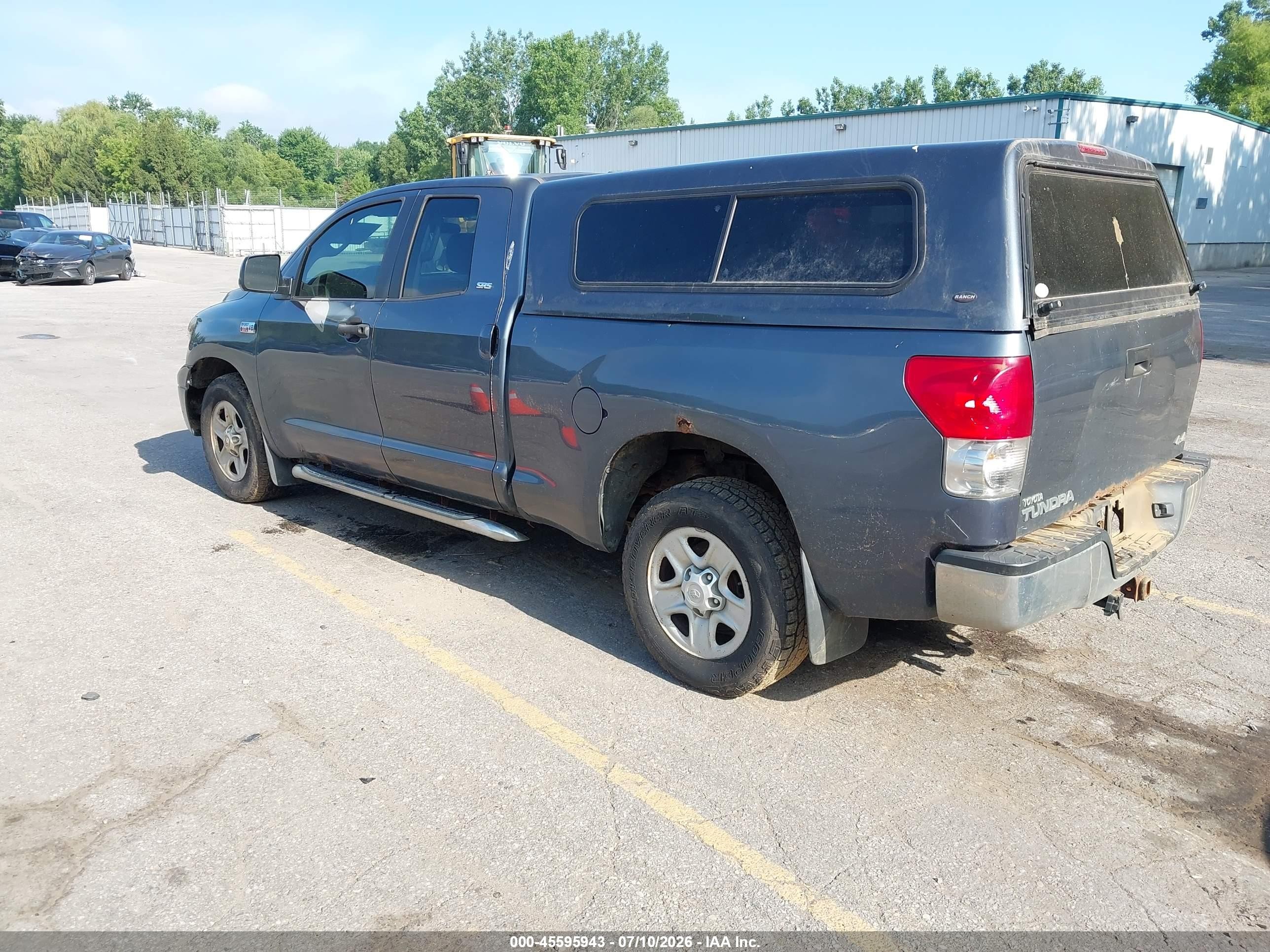 2008 Toyota Tundra Sr5 5.7l V8 Gray vin: 5TBBV54148S498604