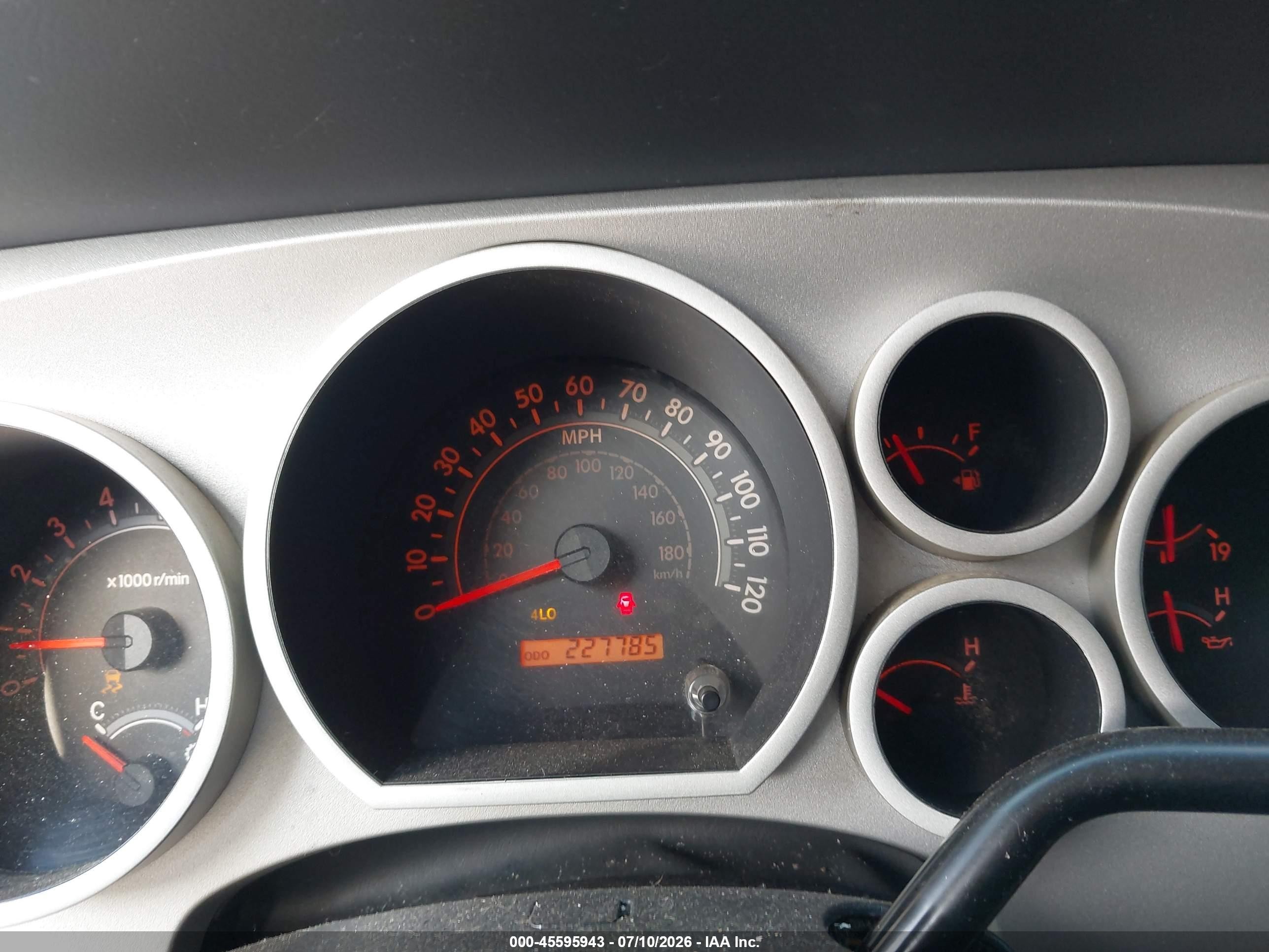 2008 Toyota Tundra Sr5 5.7l V8 Gray vin: 5TBBV54148S498604