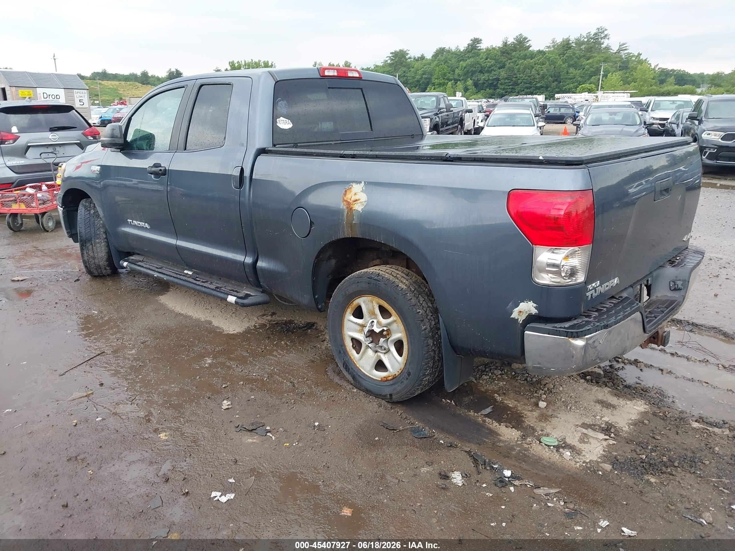 2008 Toyota Tundra Base 5.7l V8 Dark Blue vin: 5TBBV54158S501459