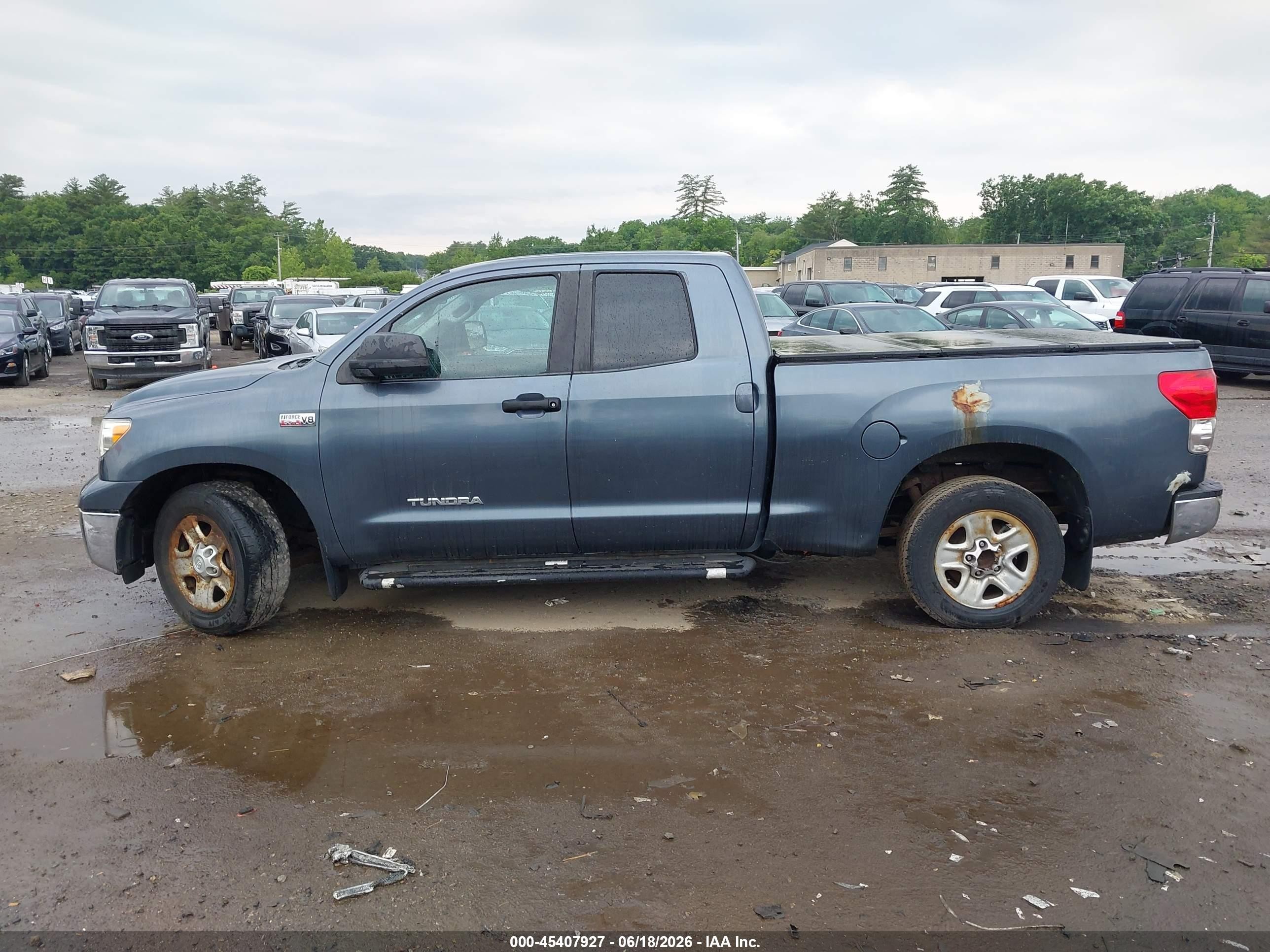 2008 Toyota Tundra Base 5.7l V8 Dark Blue vin: 5TBBV54158S501459