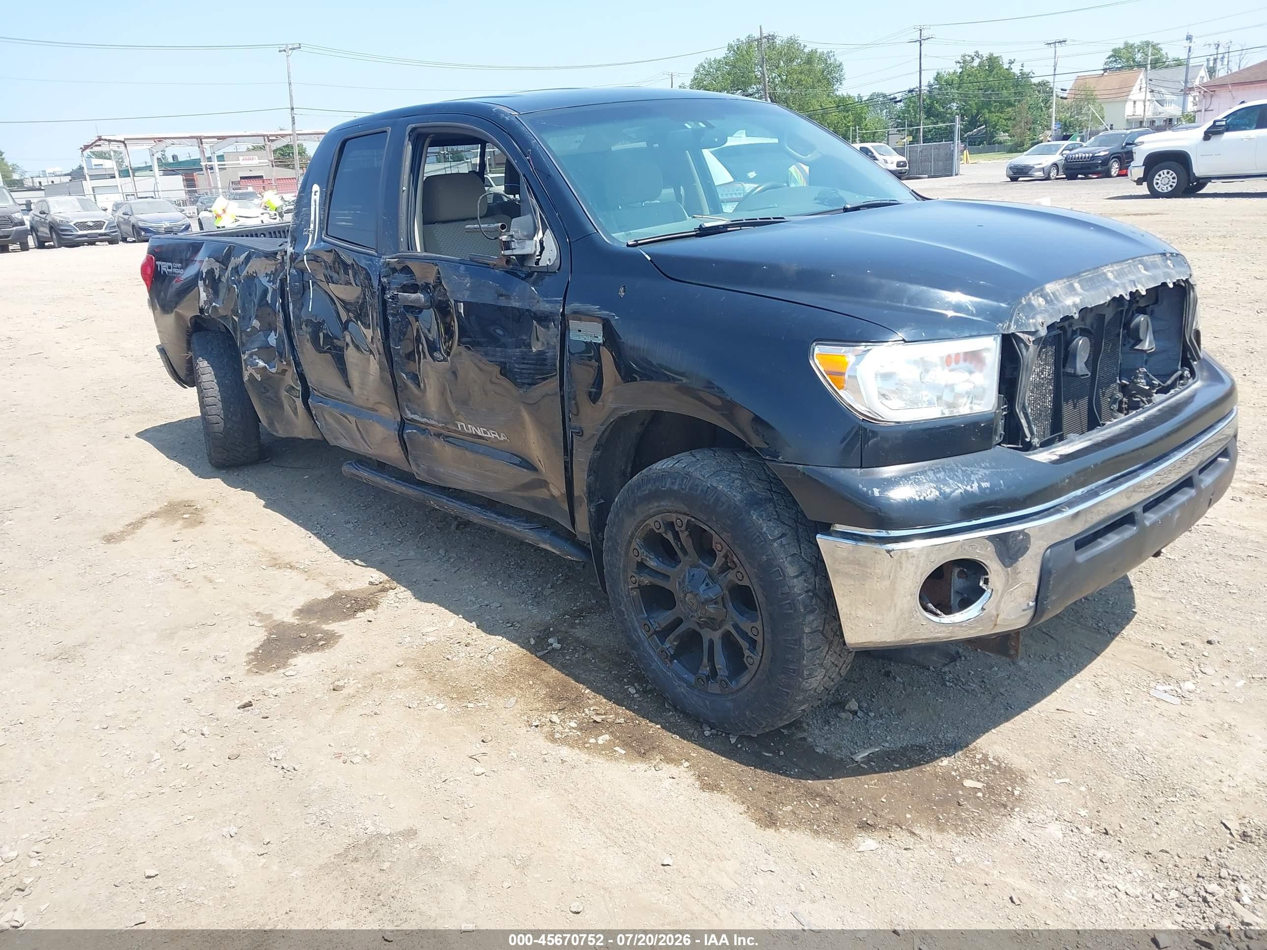 2008 Toyota Tundra Sr5 5.7l V8 Black vin: 5TBBV54158S507309