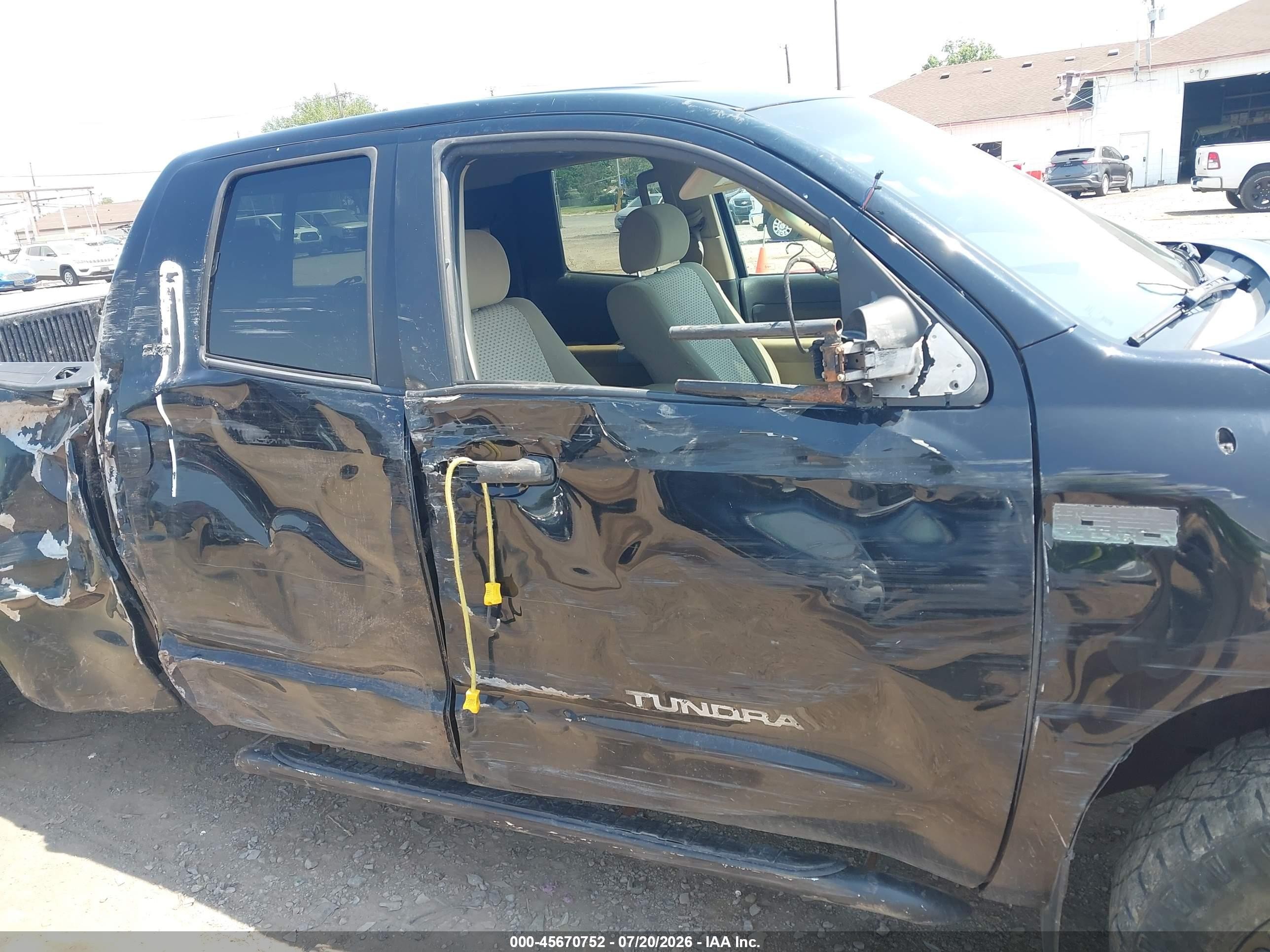 2008 Toyota Tundra Sr5 5.7l V8 Black vin: 5TBBV54158S507309