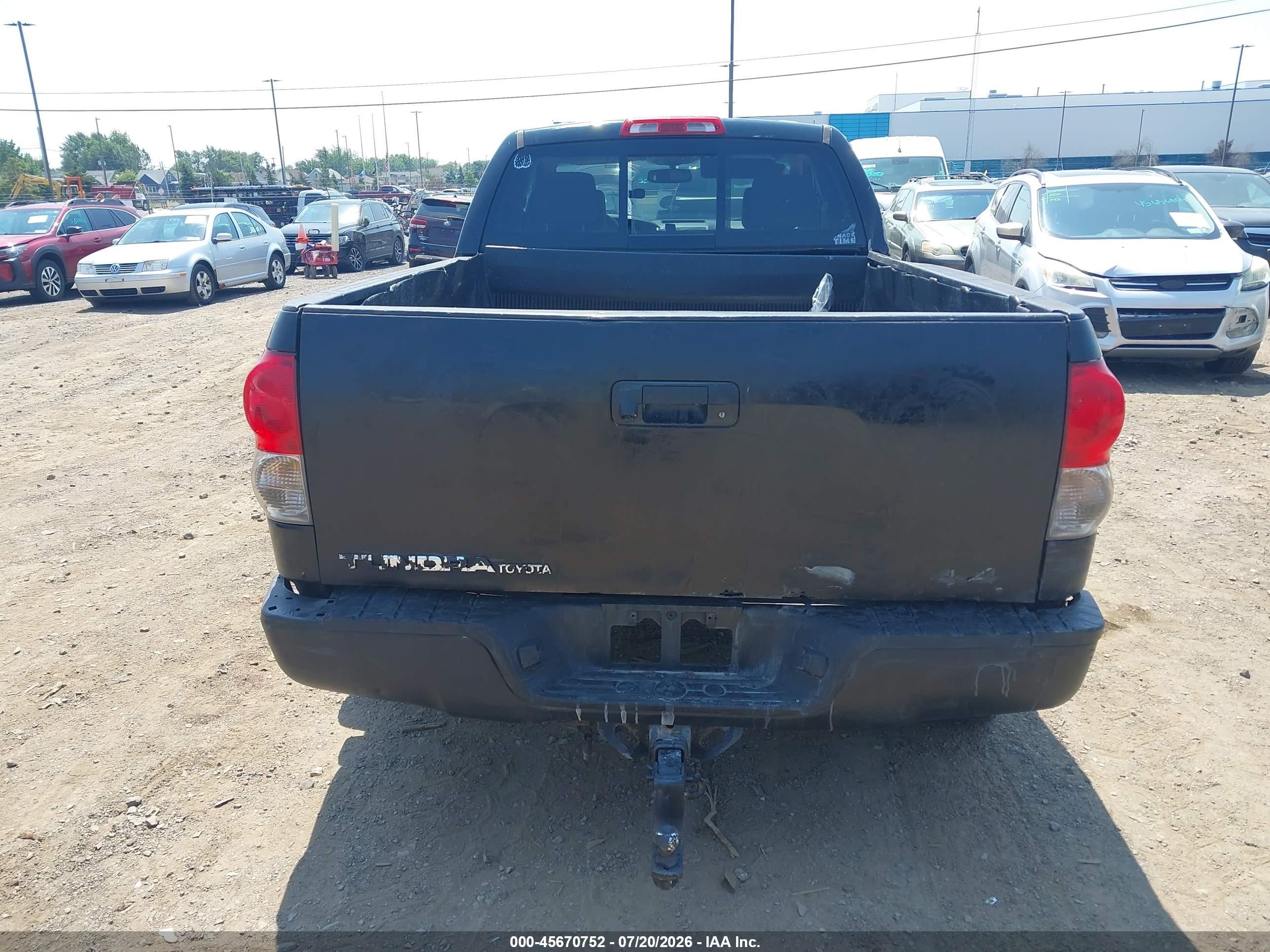 2008 Toyota Tundra Sr5 5.7l V8 Black vin: 5TBBV54158S507309