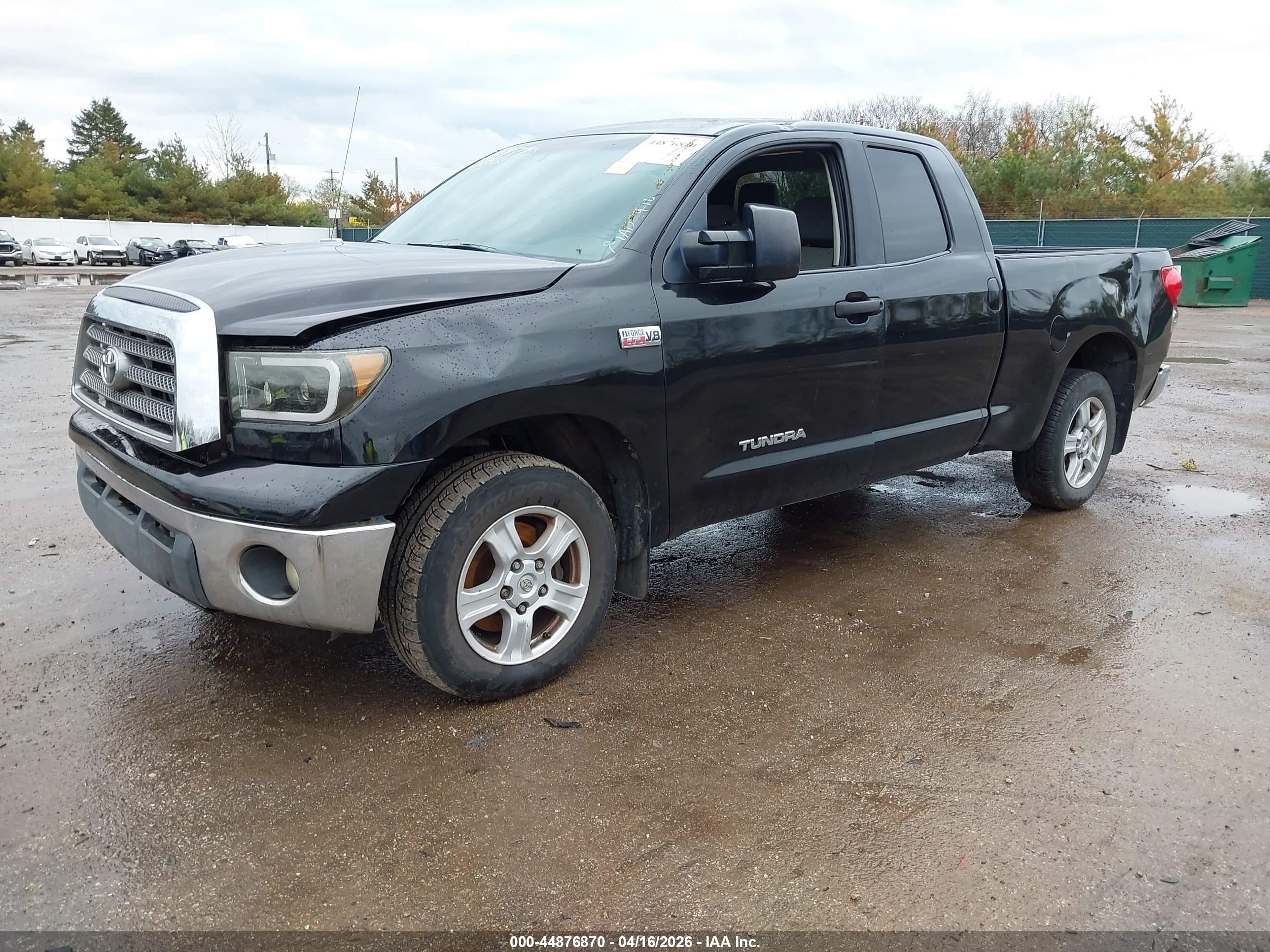 2008 Toyota Tundra Base 5.7l V8 Black vin: 5TBBV54158S507777