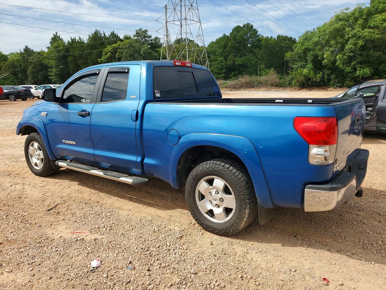 2008 Toyota Tundra Sr5 Blue vin: 5TBBV54158S522425