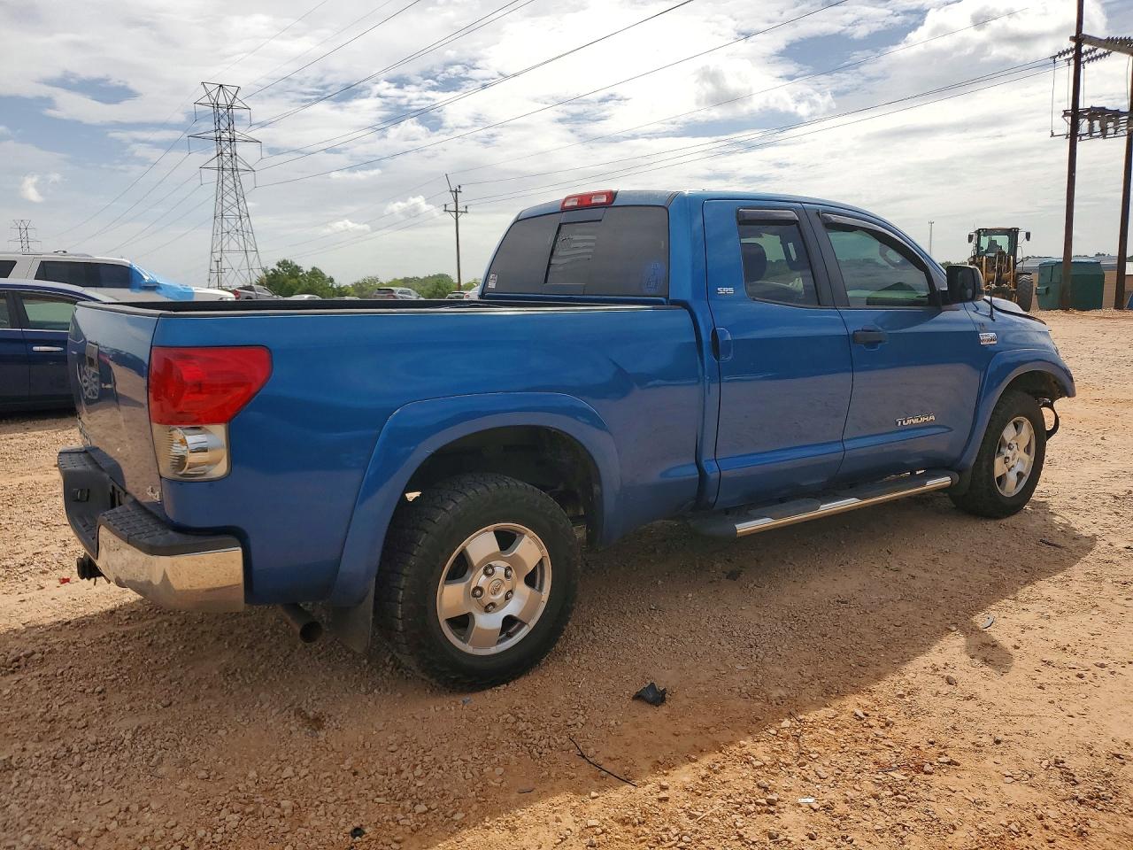 2008 Toyota Tundra Sr5 Blue vin: 5TBBV54158S522425