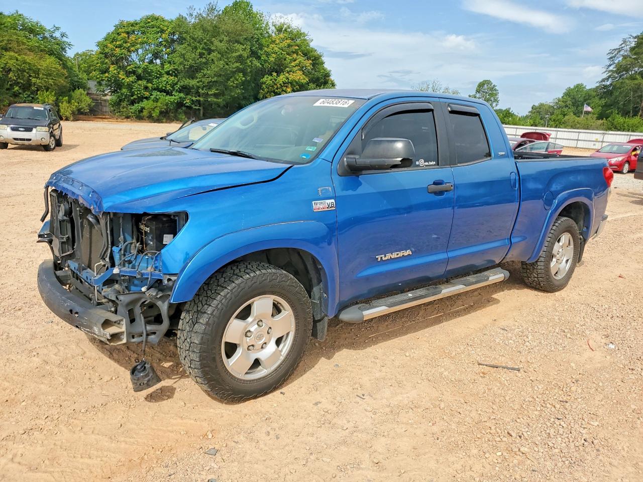 2008 Toyota Tundra Sr5 Blue vin: 5TBBV54158S522425