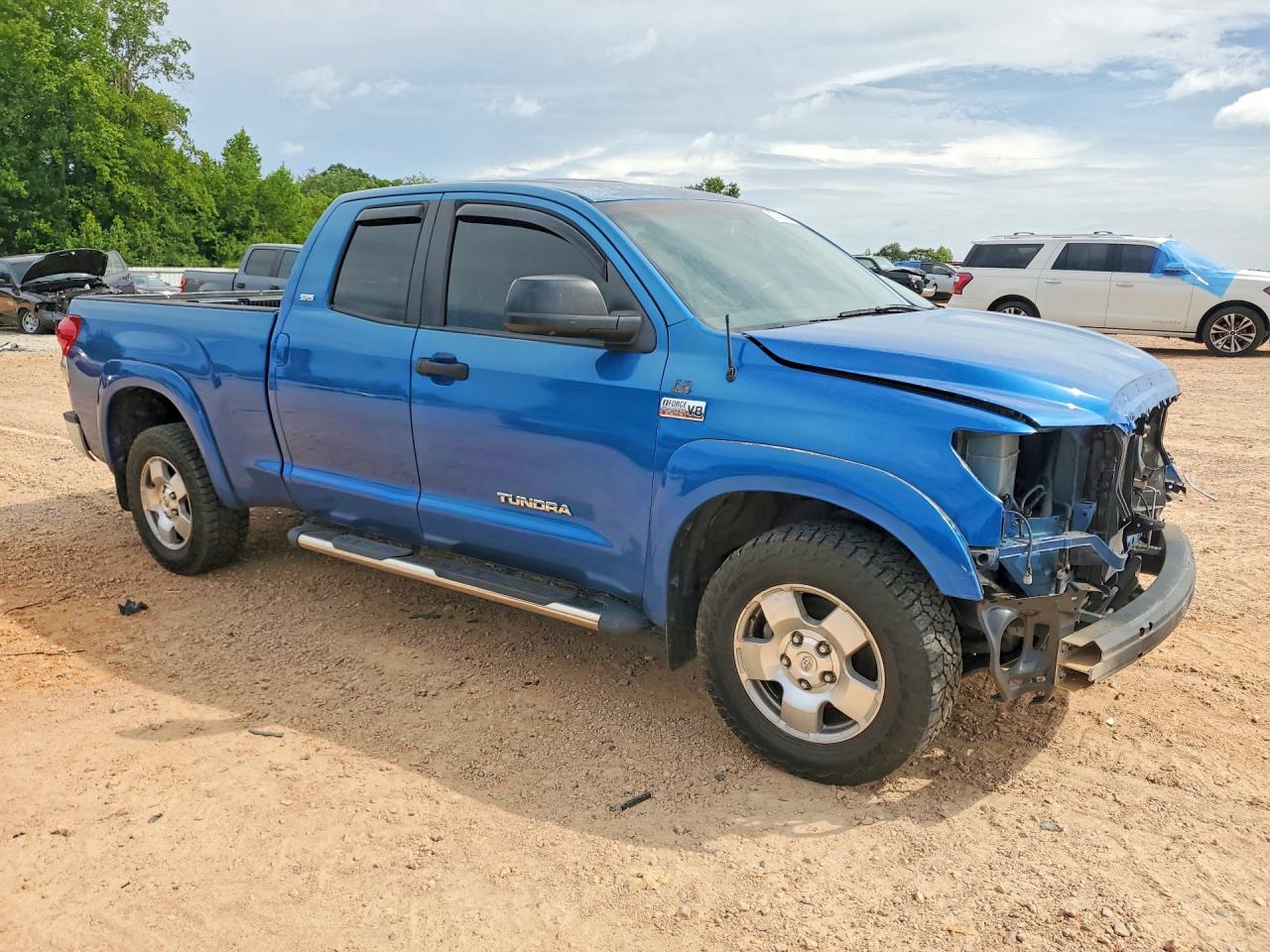 2008 Toyota Tundra Sr5 Blue vin: 5TBBV54158S522425