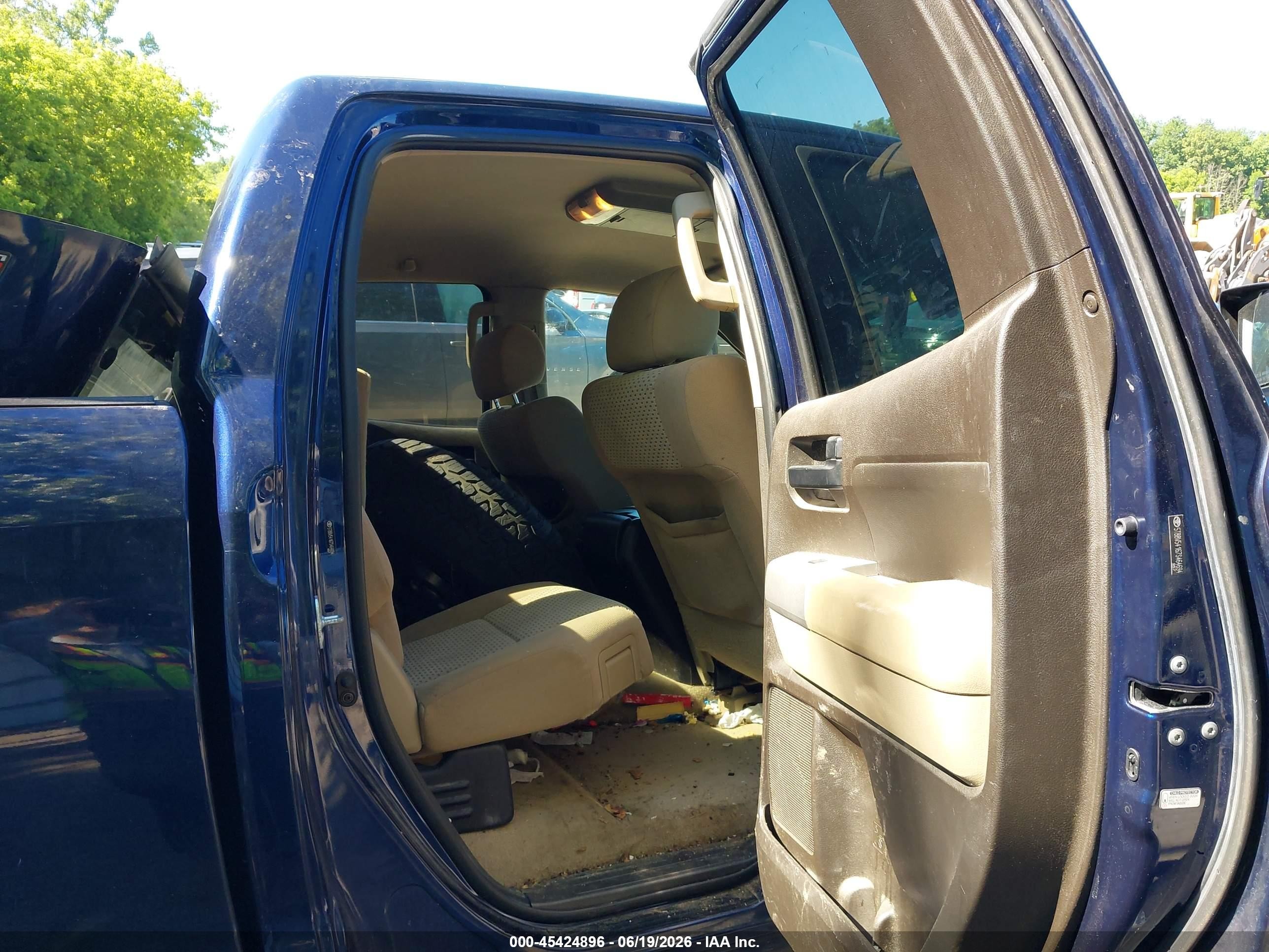 2007 Toyota Tundra Sr5 5.7l V8 Blue vin: 5TBBV54167S464694