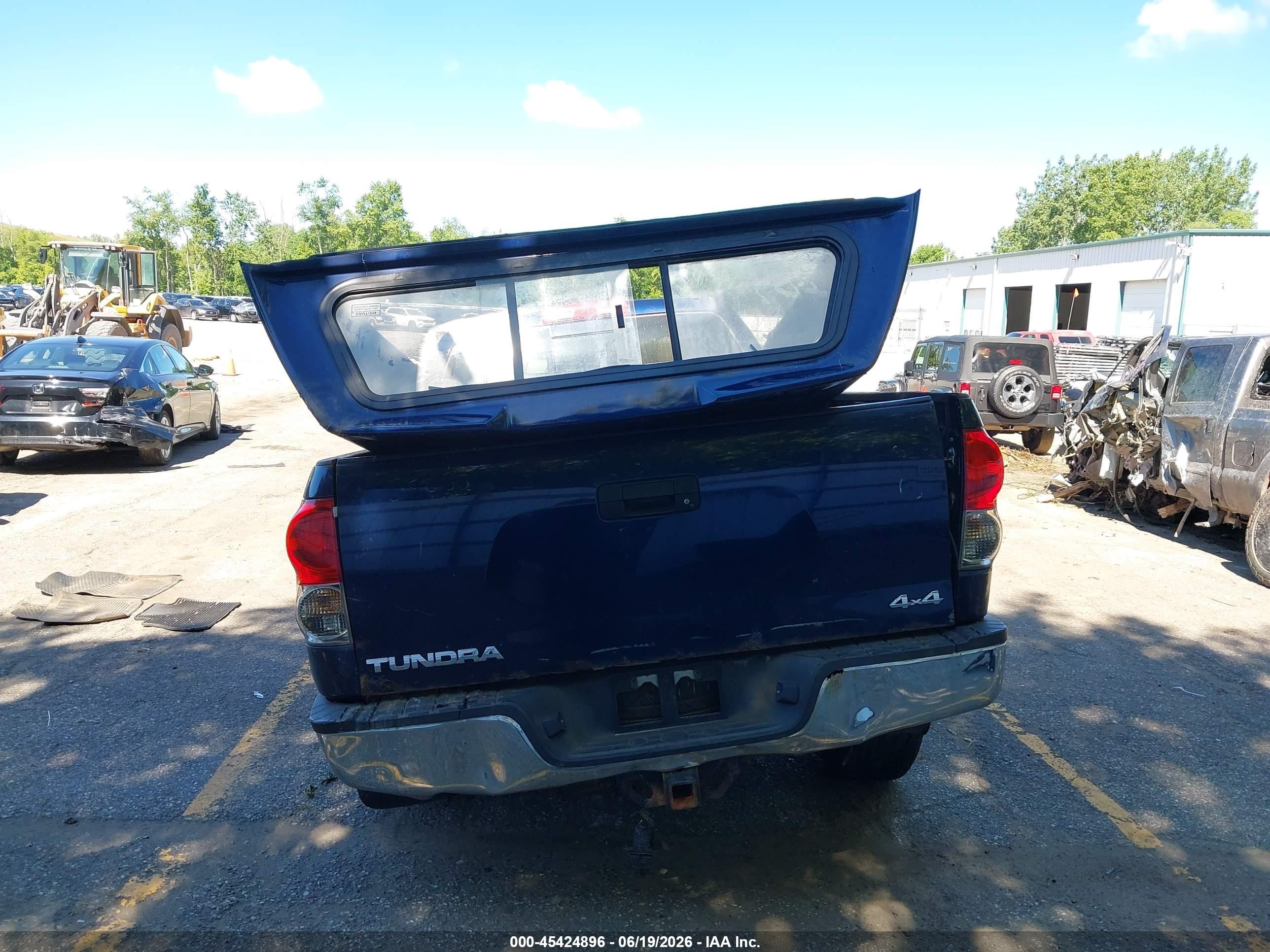 2007 Toyota Tundra Sr5 5.7l V8 Blue vin: 5TBBV54167S464694
