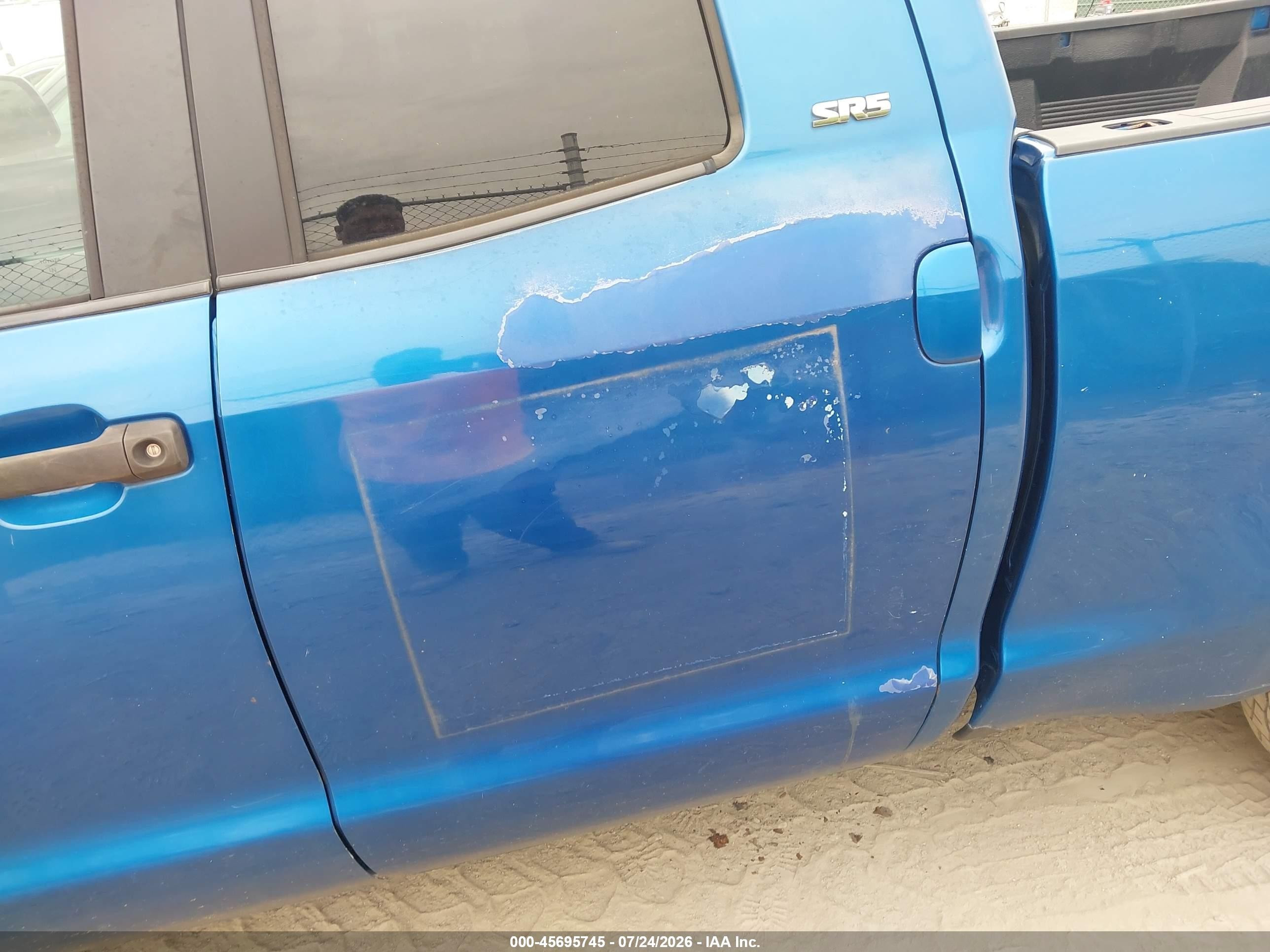 2008 Toyota Tundra Sr5 5.7l V8 Blue vin: 5TBBV54188S509068
