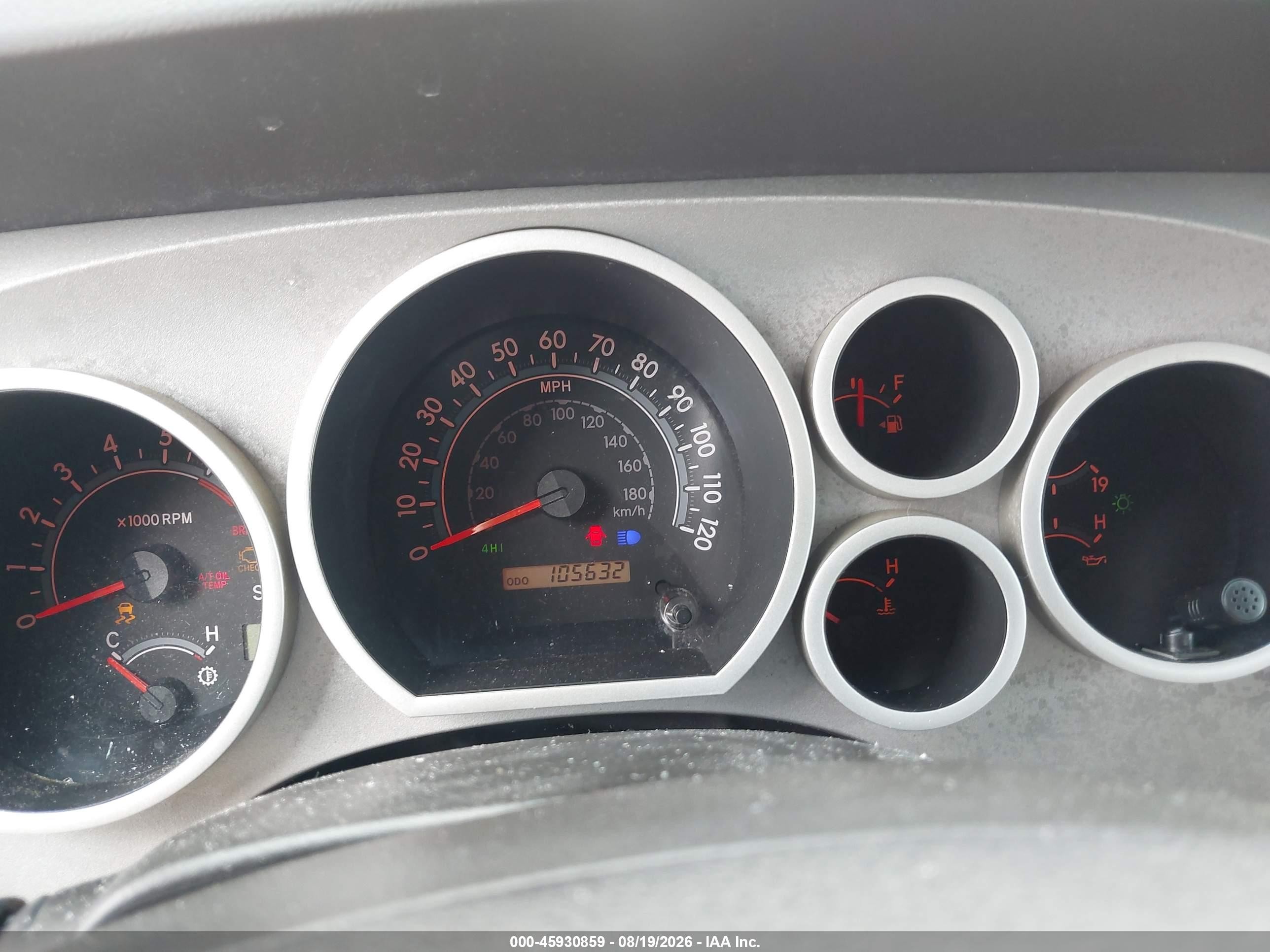 2007 Toyota Tundra Sr5 5.7l V8 Red vin: 5TBBV541X7S479750