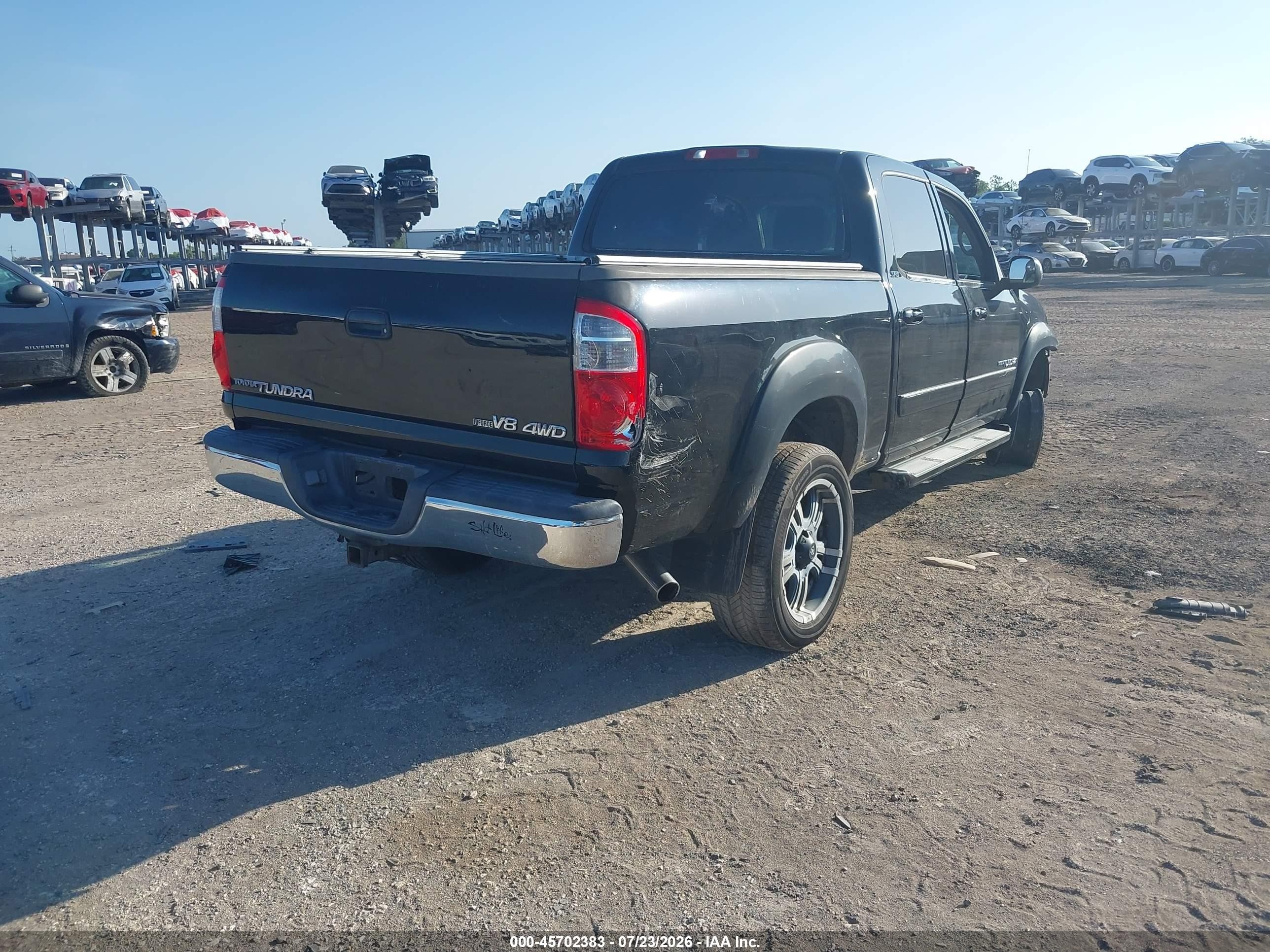 2004 Toyota Tundra Sr5 V8 Black vin: 5TBDT44104S456935