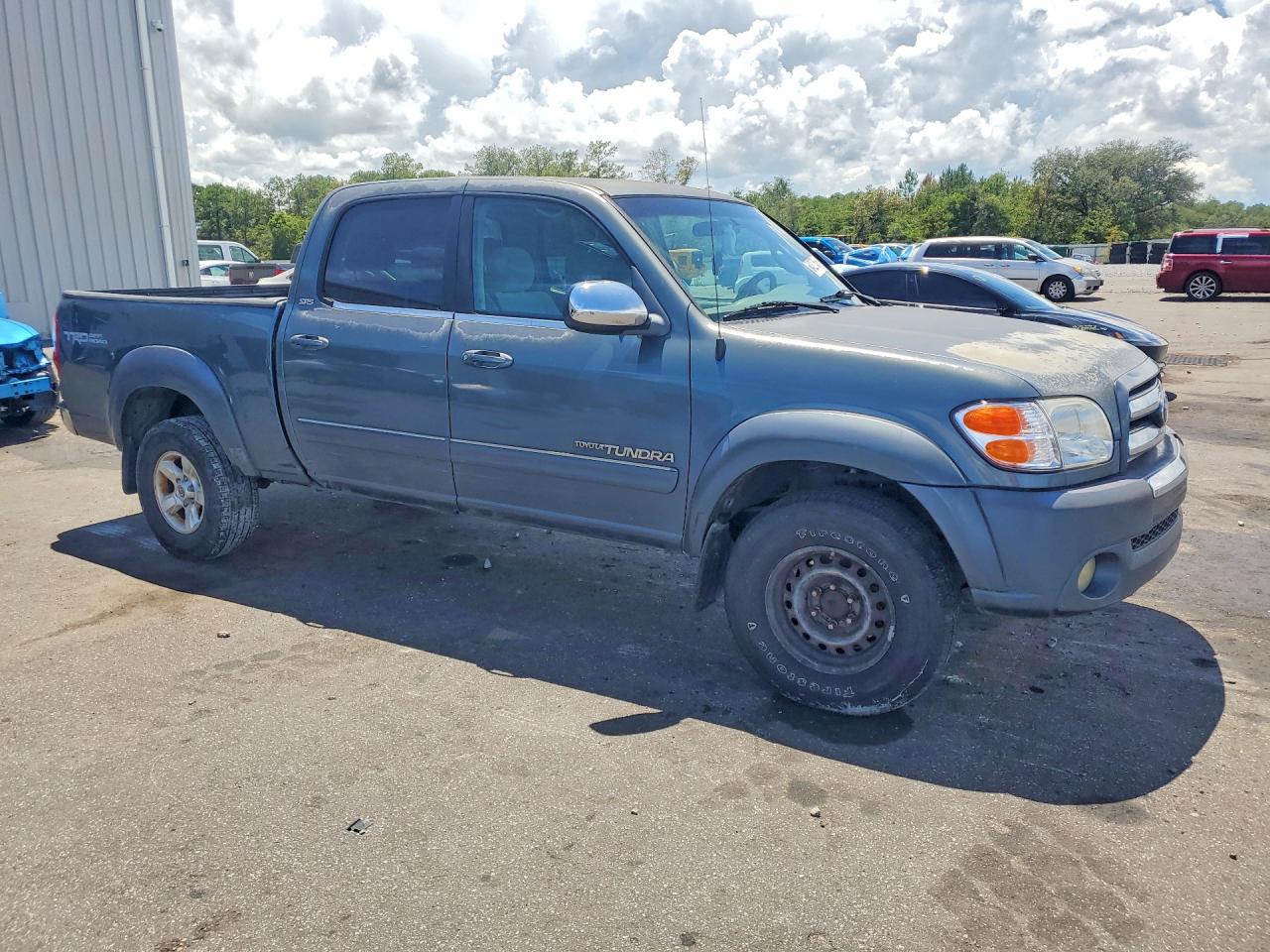 2005 Toyota Tundra Double Cab Sr5 Синий vin: 5TBDT44105S488267