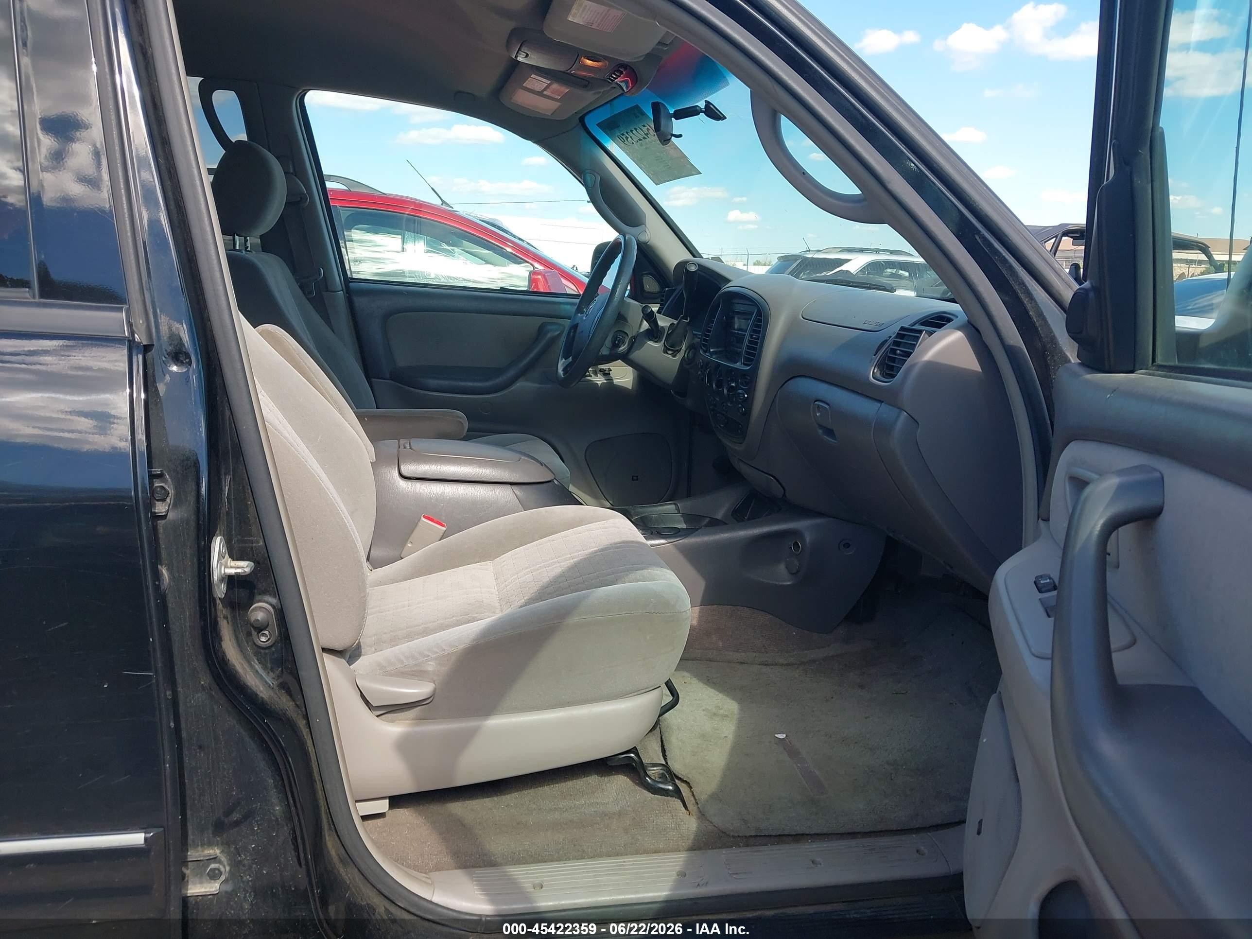 2005 Toyota Tundra Sr5 V8 Black vin: 5TBDT44105S496367