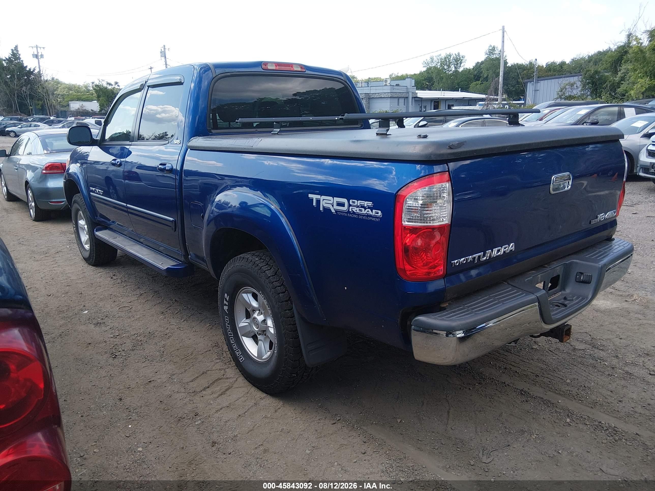 2006 Toyota Tundra Sr5 V8 Blue vin: 5TBDT44106S514707