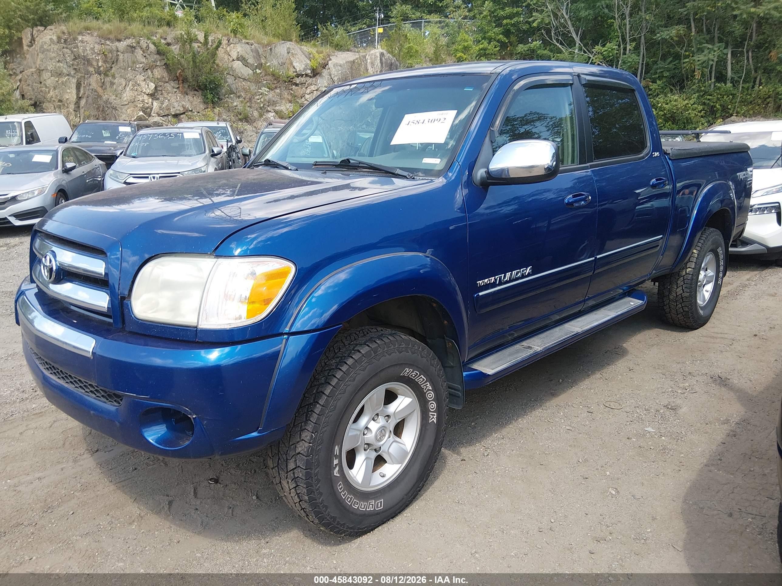 2006 Toyota Tundra Sr5 V8 Blue vin: 5TBDT44106S514707