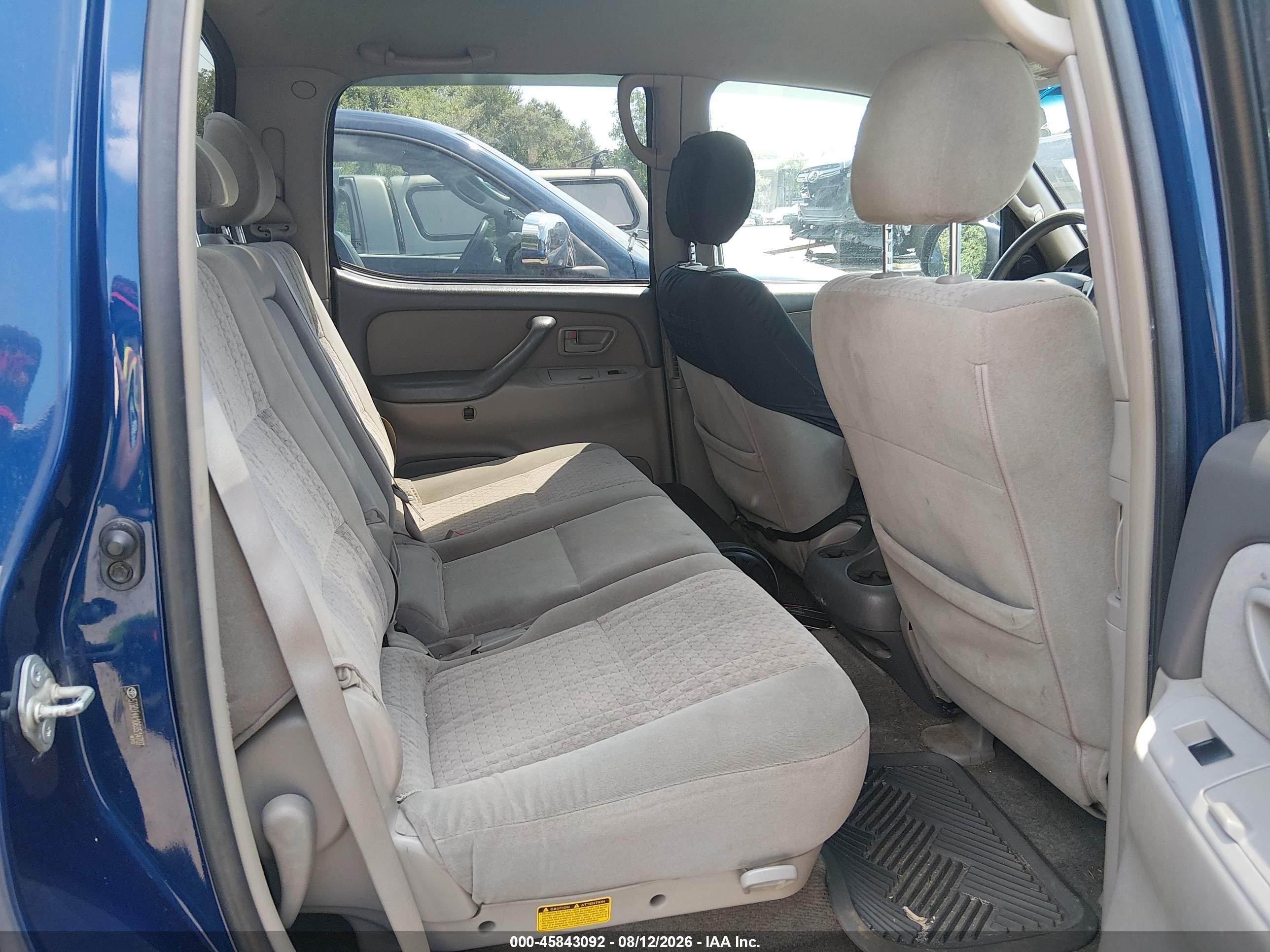 2006 Toyota Tundra Sr5 V8 Blue vin: 5TBDT44106S514707