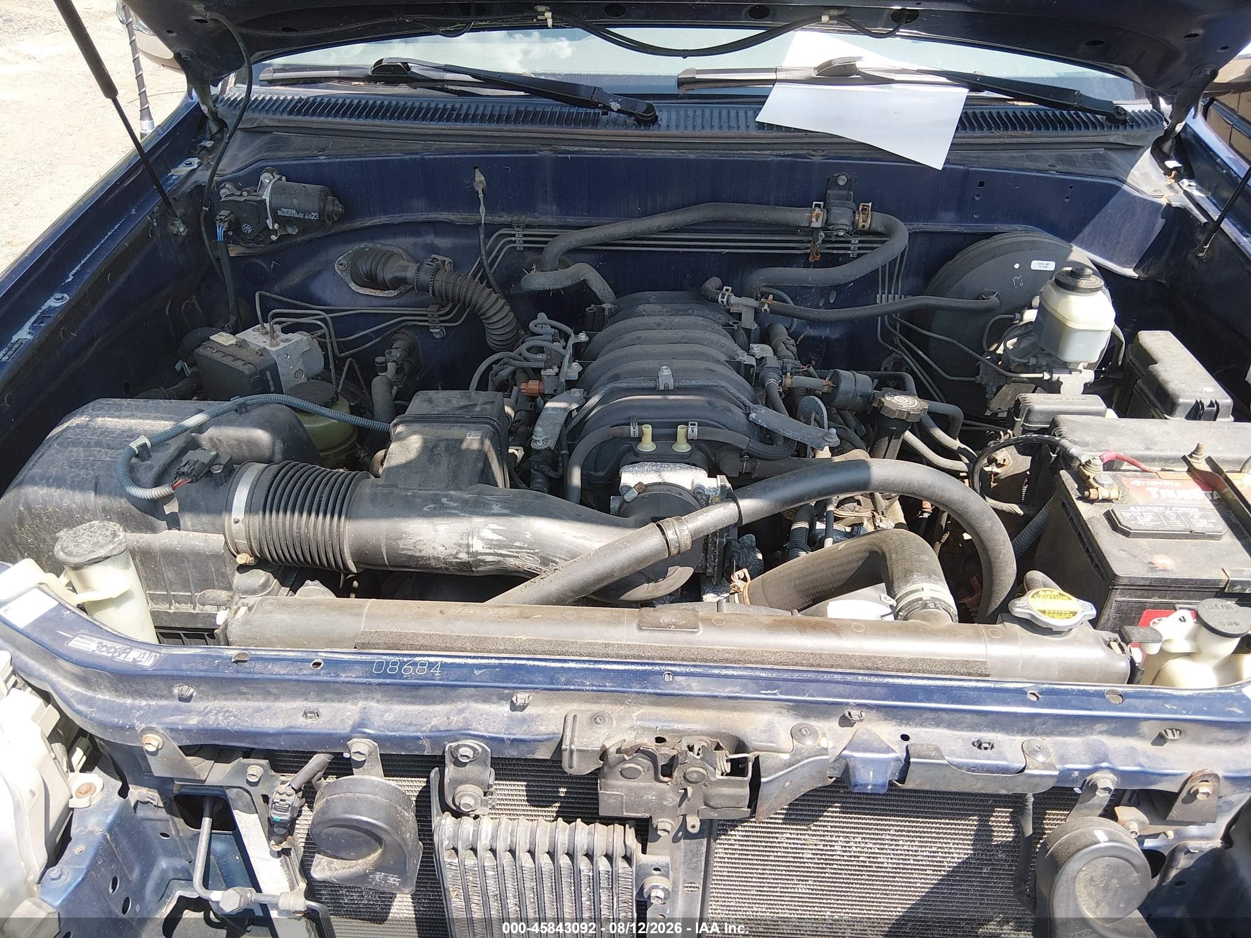 2006 Toyota Tundra Sr5 V8 Blue vin: 5TBDT44106S514707