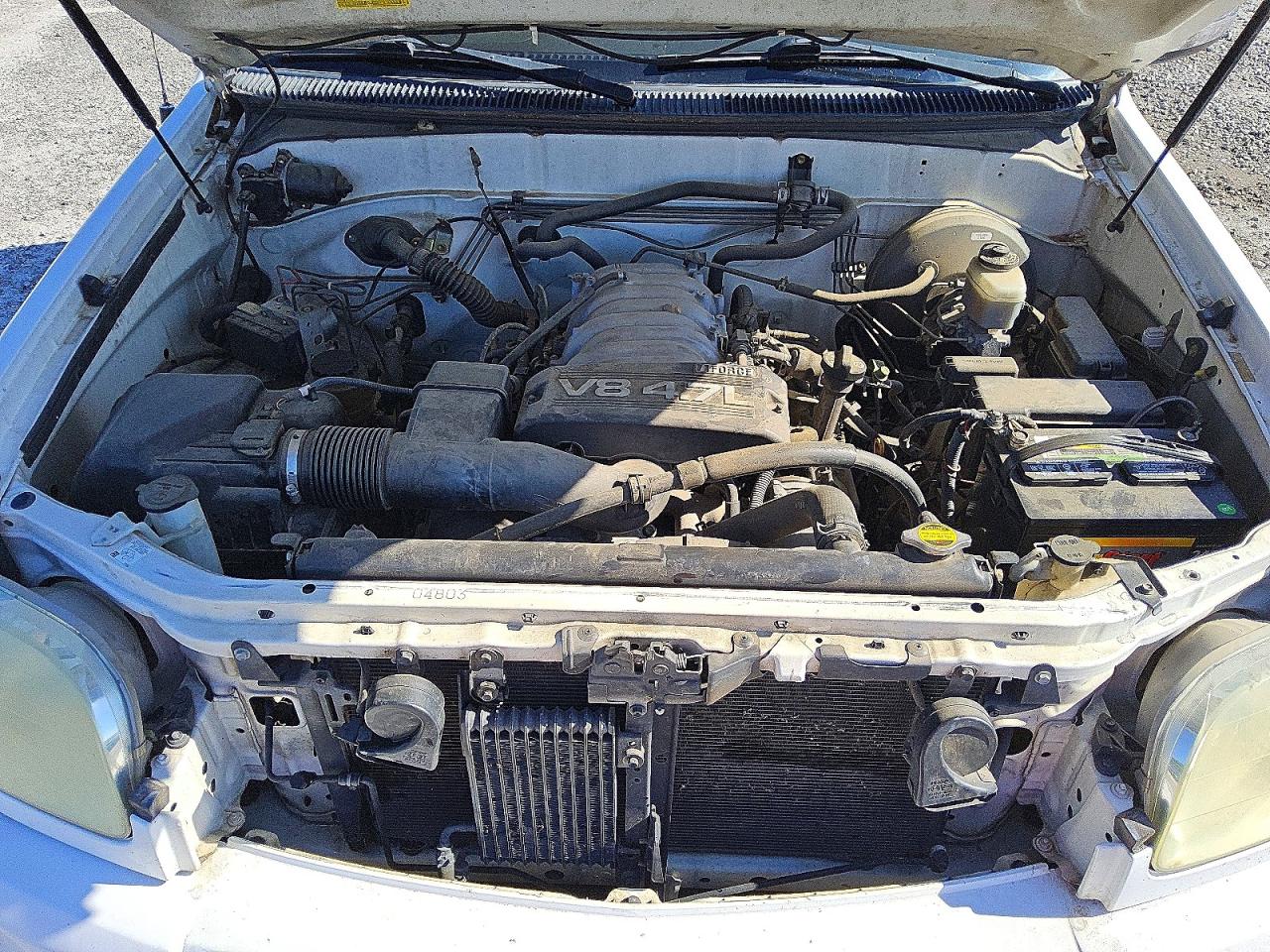 2004 Toyota Tundra Double Cab Sr5 Белый vin: 5TBDT44114S460458