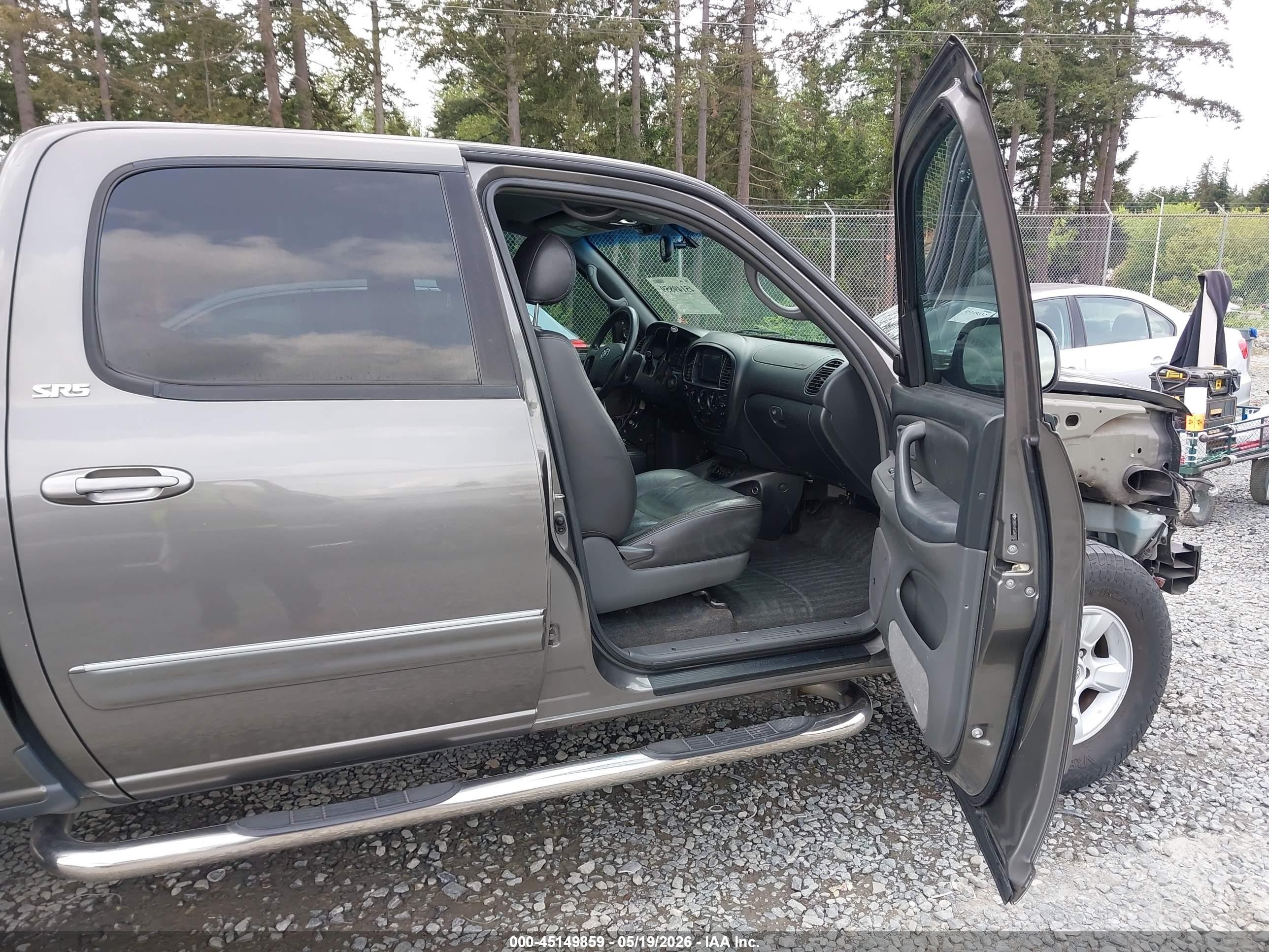 2005 Toyota Tundra Sr5 V8 Gray vin: 5TBDT44115S470263