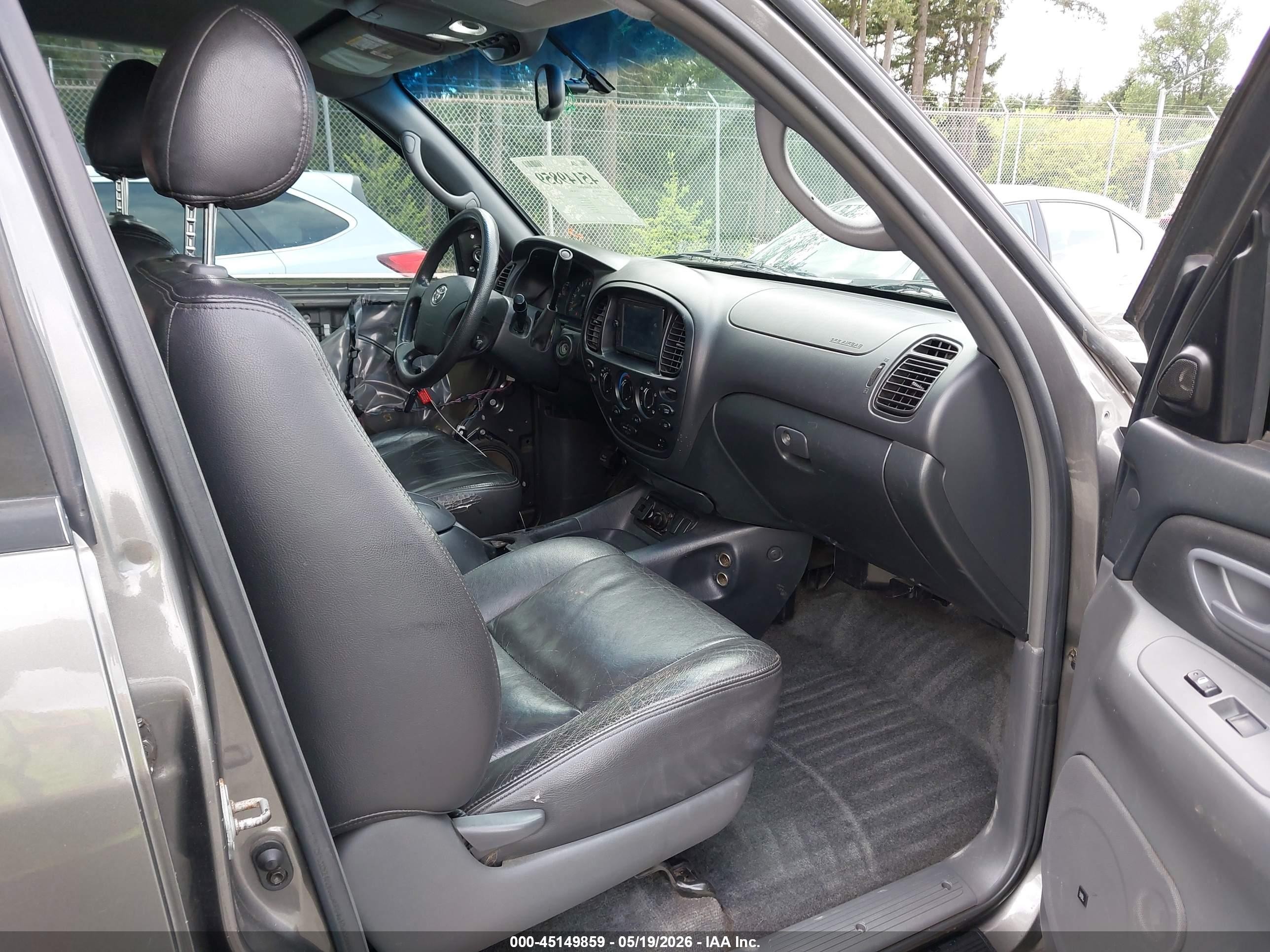 2005 Toyota Tundra Sr5 V8 Gray vin: 5TBDT44115S470263