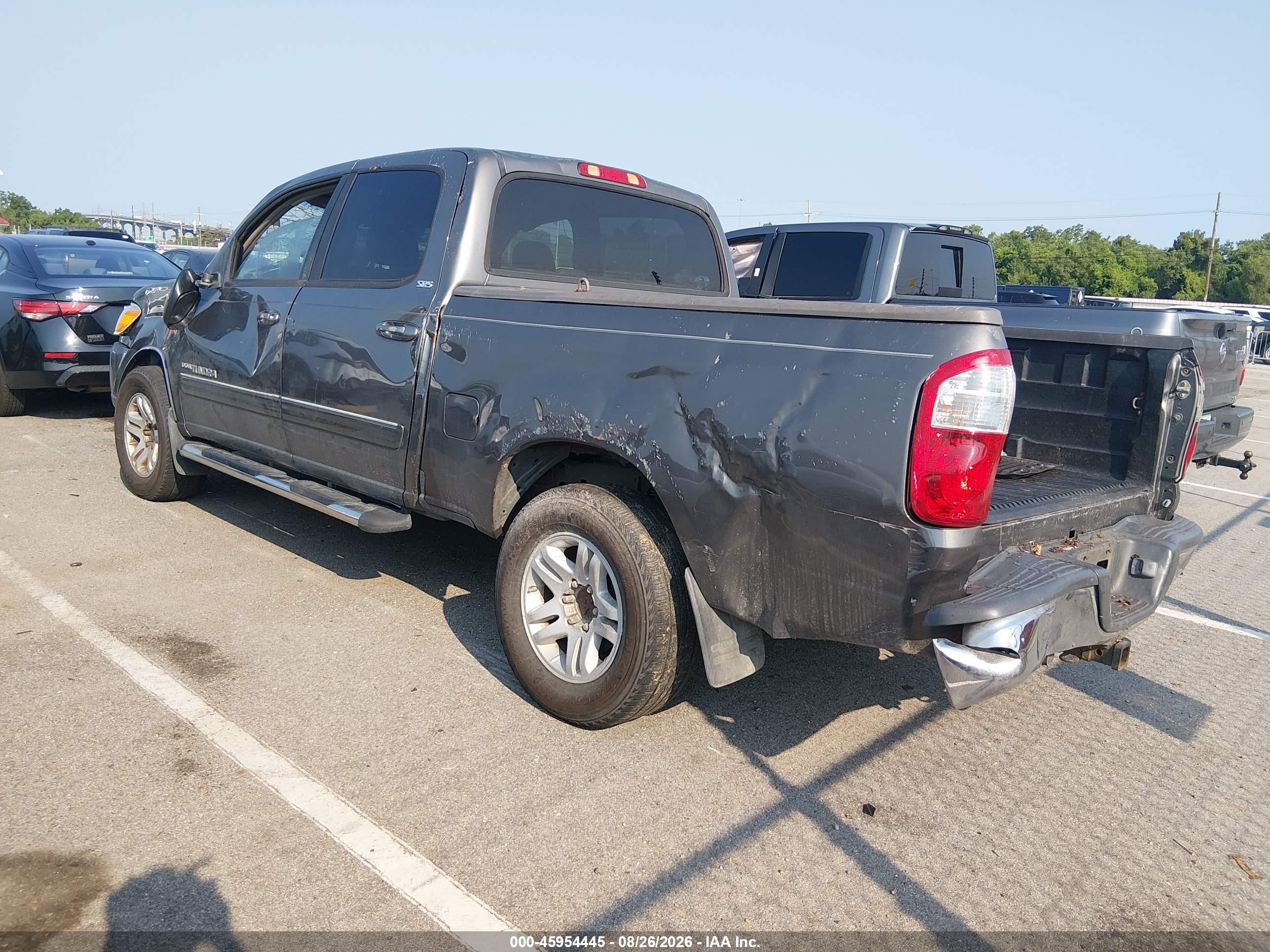 2006 Toyota Tundra Sr5 V8 Серый vin: 5TBDT44116S516479