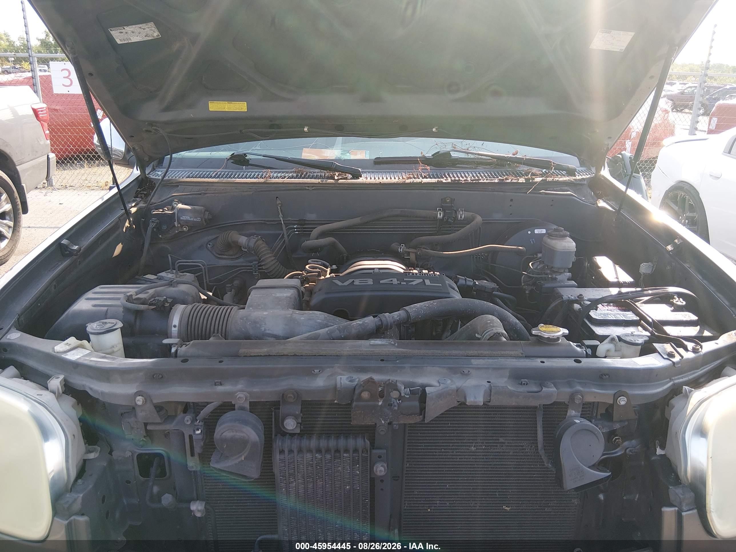 2006 Toyota Tundra Sr5 V8 Серый vin: 5TBDT44116S516479