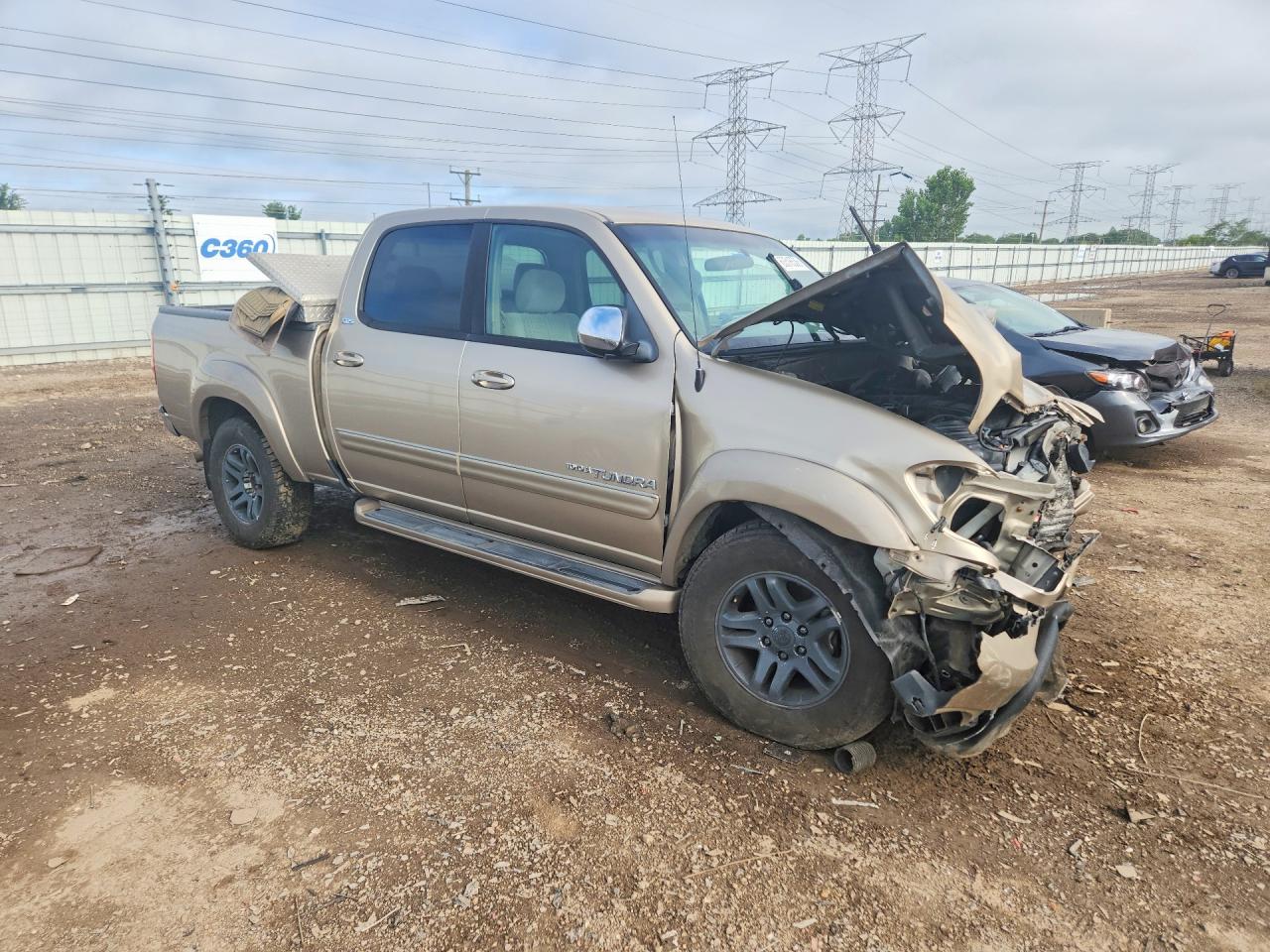 2006 Toyota Tundra Double Cab Sr5 Желто-коричневый vin: 5TBDT44116S533346