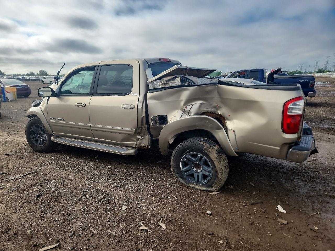 2006 Toyota Tundra Double Cab Sr5 Желто-коричневый vin: 5TBDT44116S533346