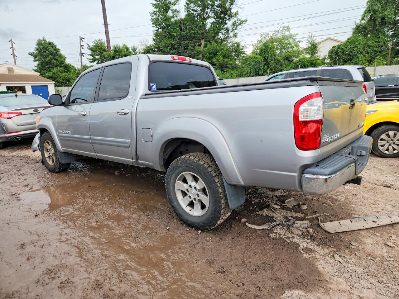 2006 Toyota Tundra Double Cab Sr5 Silver vin: 5TBDT44116S534674
