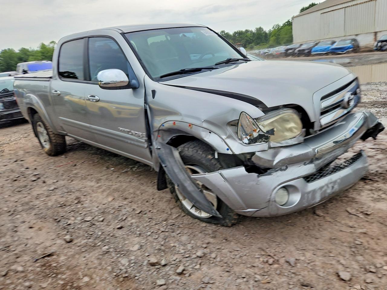 2006 Toyota Tundra Double Cab Sr5 Silver vin: 5TBDT44116S534674