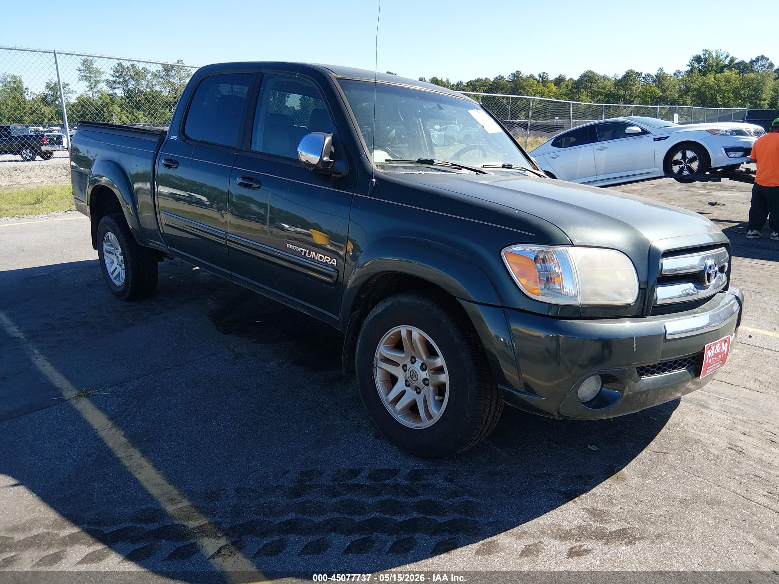 2006 Toyota Tundra Sr5 V8 Зеленый vin: 5TBDT44116S536666