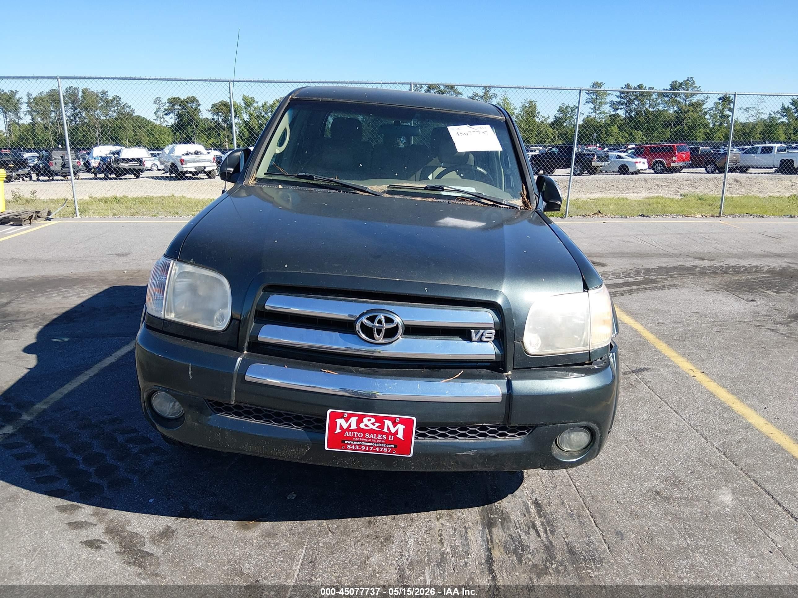 2006 Toyota Tundra Sr5 V8 Зеленый vin: 5TBDT44116S536666