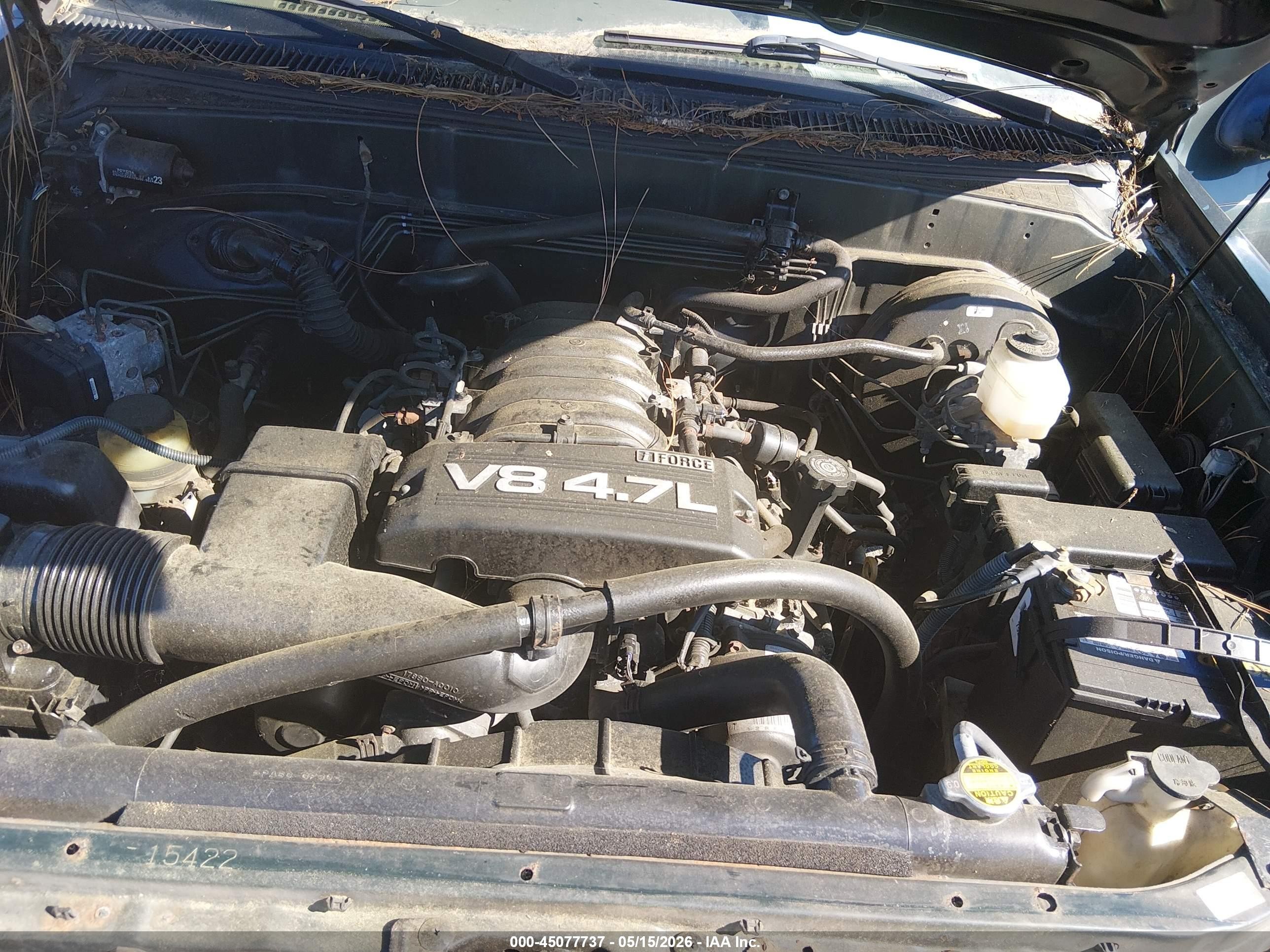 2006 Toyota Tundra Sr5 V8 Зеленый vin: 5TBDT44116S536666