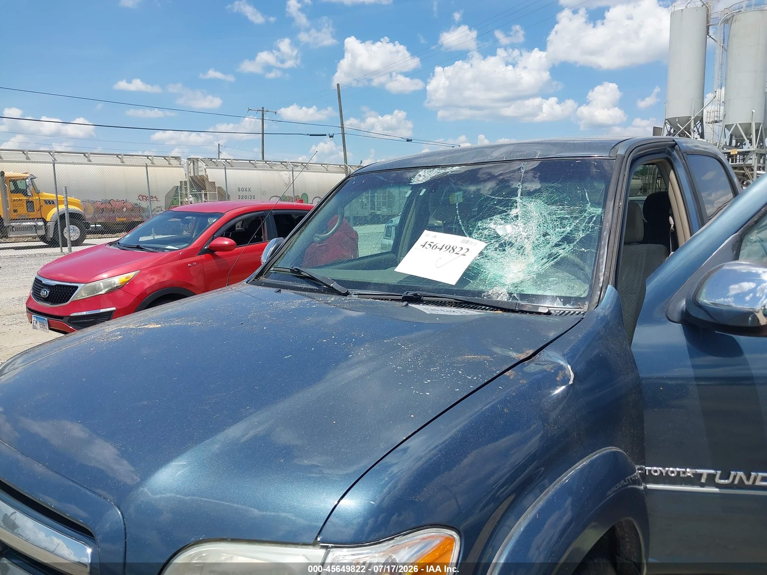 2006 Toyota Tundra Sr5 V8 Blue vin: 5TBDT44116S552284
