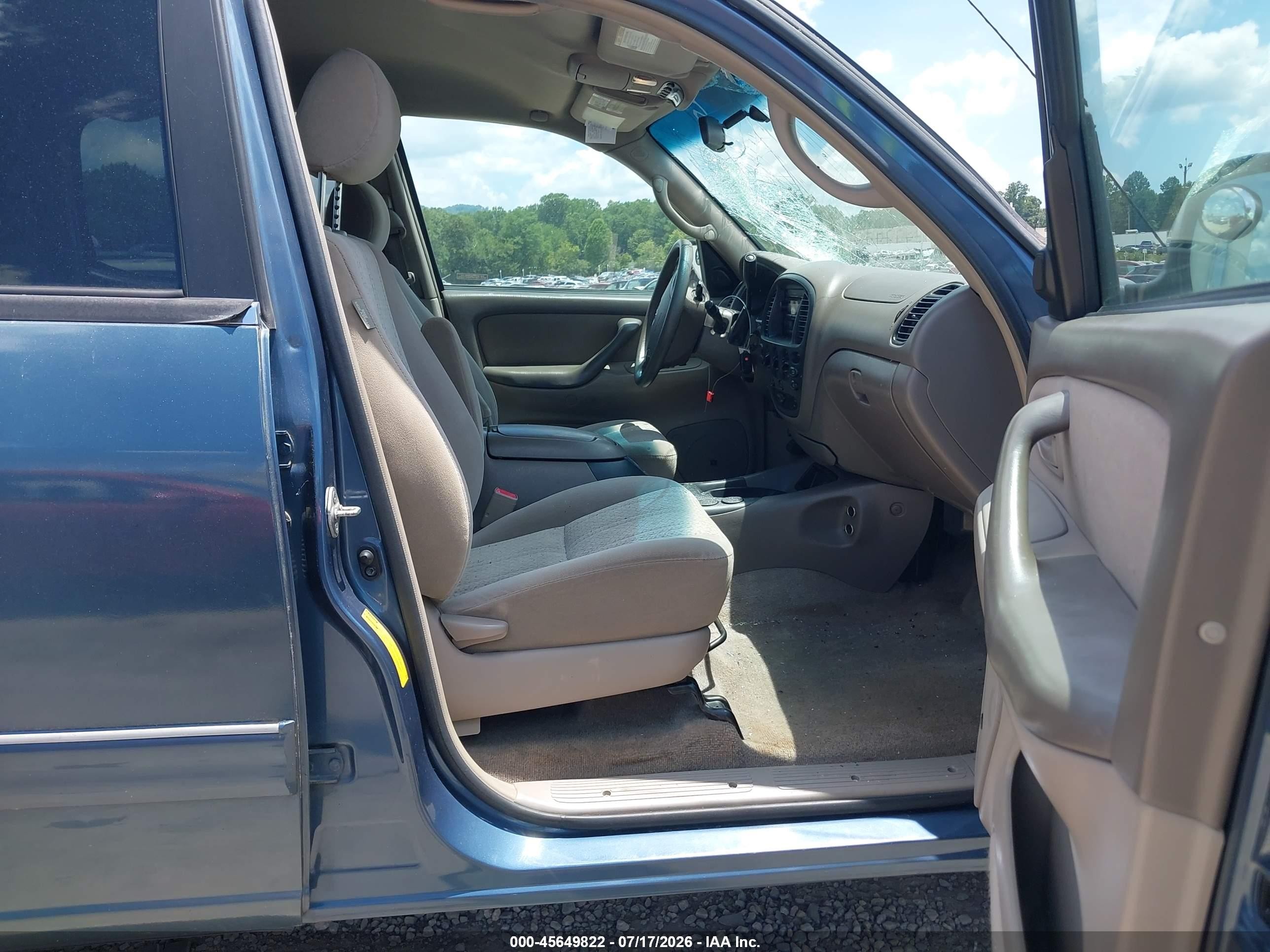 2006 Toyota Tundra Sr5 V8 Blue vin: 5TBDT44116S552284