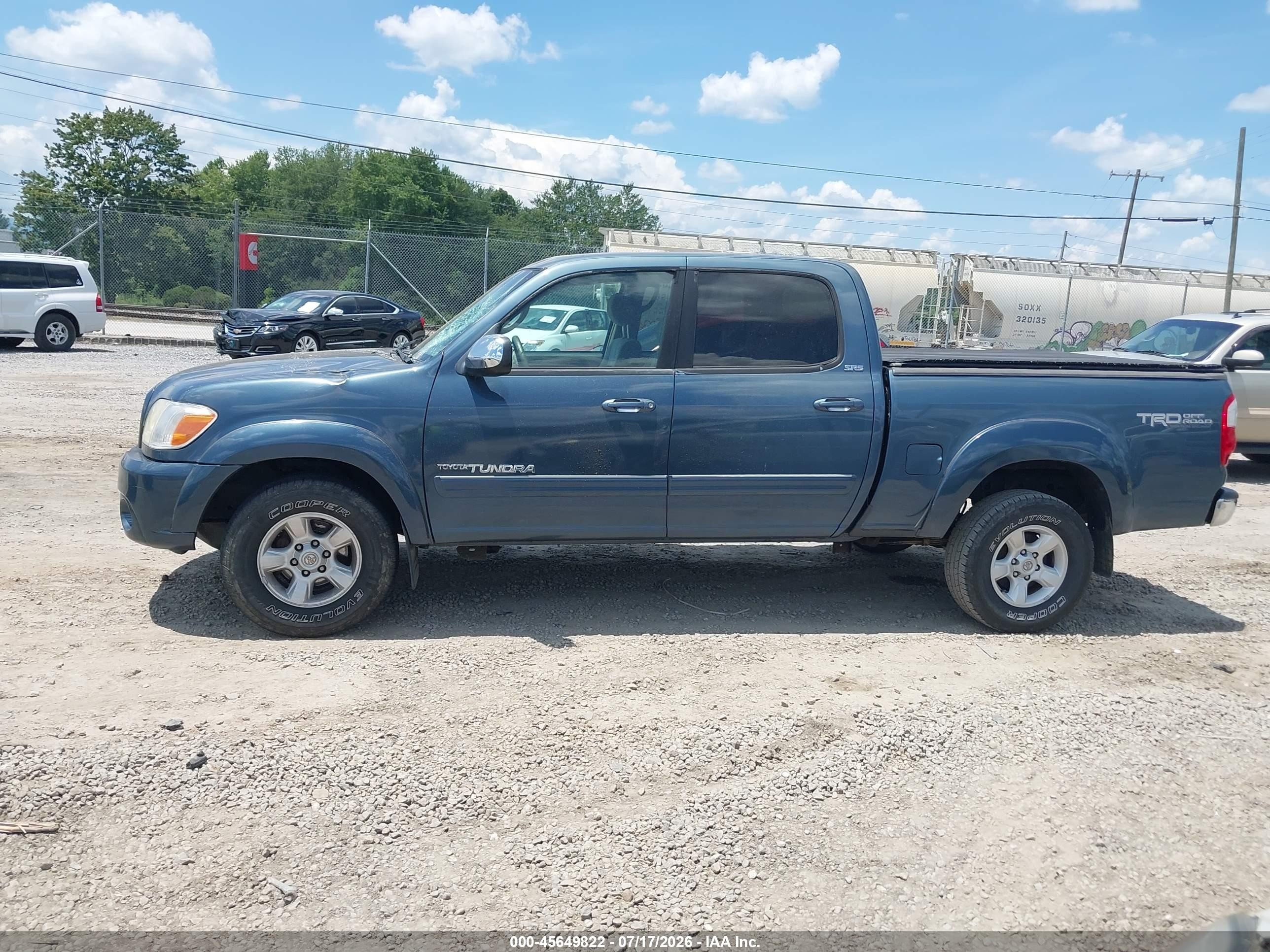 2006 Toyota Tundra Sr5 V8 Blue vin: 5TBDT44116S552284