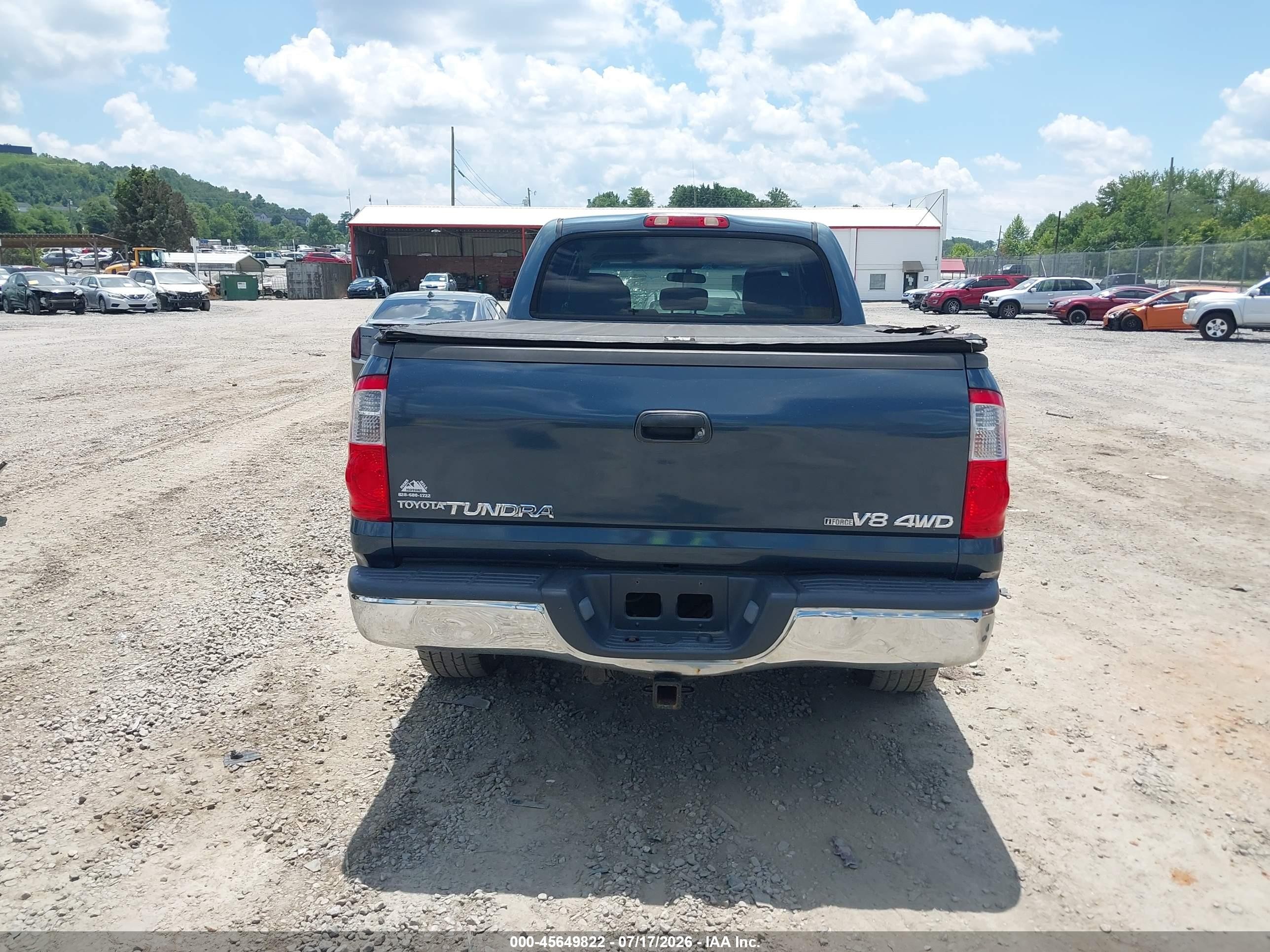 2006 Toyota Tundra Sr5 V8 Blue vin: 5TBDT44116S552284