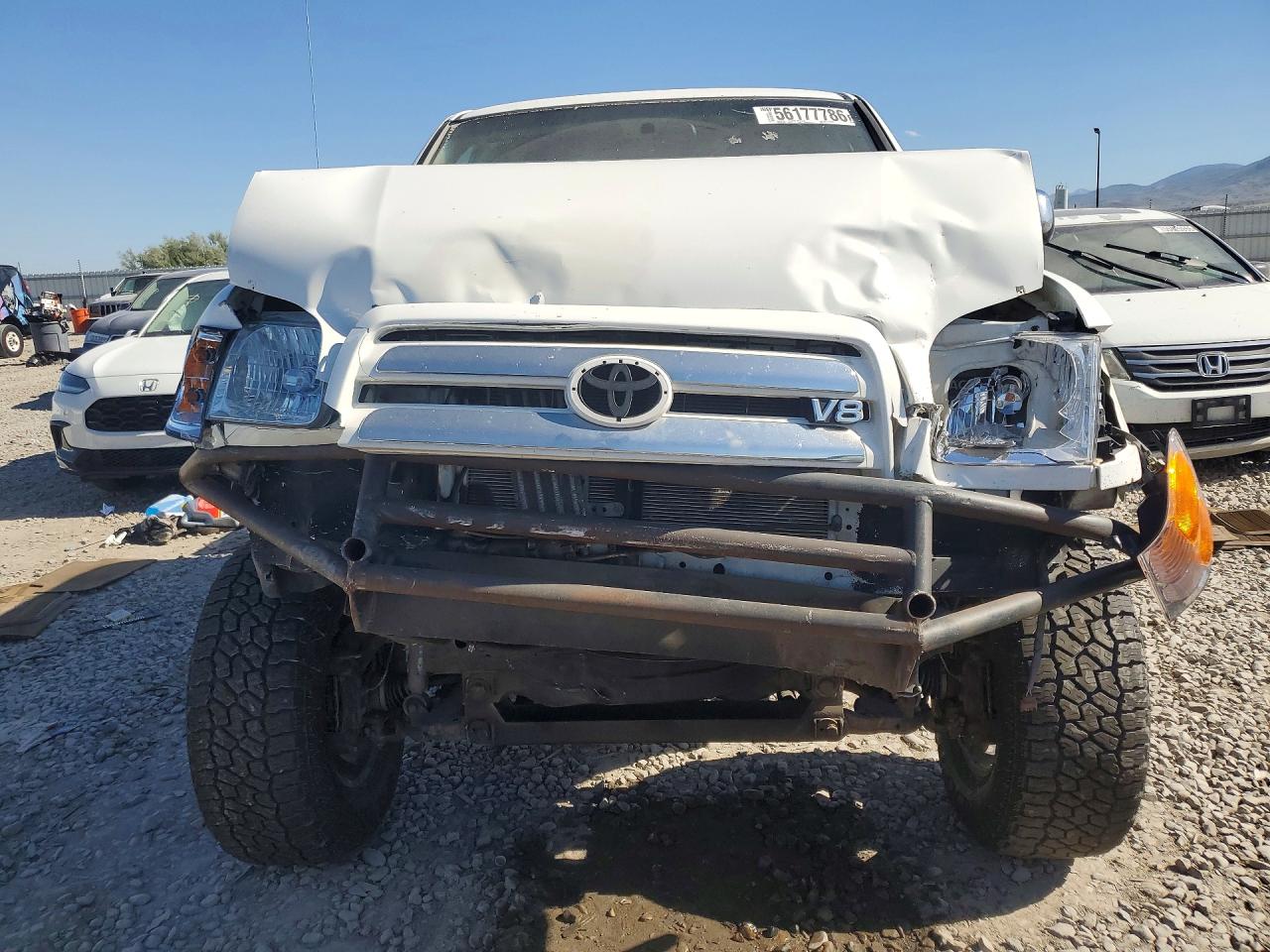 2004 Toyota Tundra Double Cab Sr5 White vin: 5TBDT44124S442535