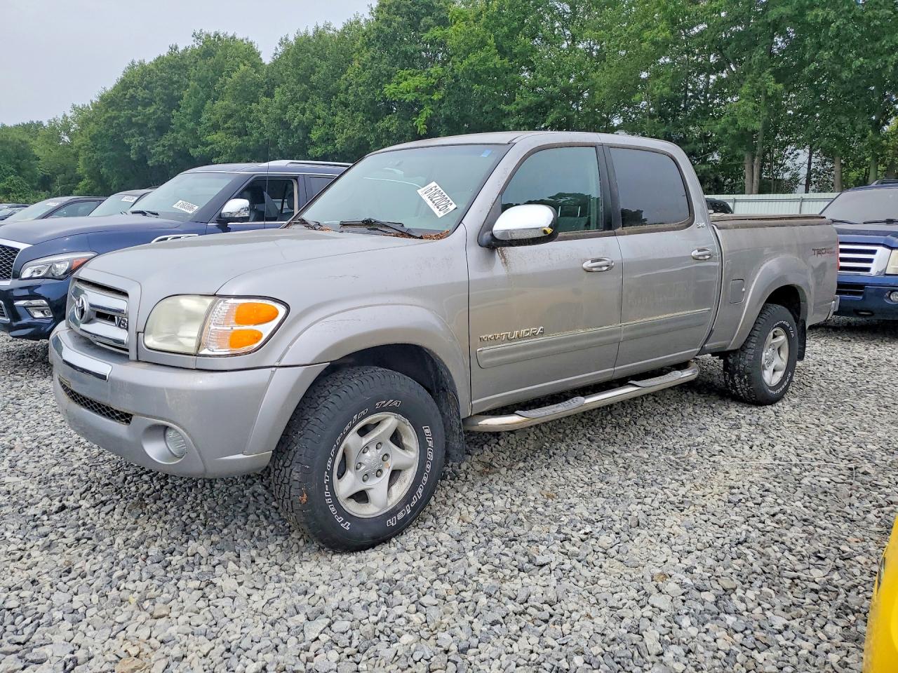 2004 Toyota Tundra Sr5 Silver vin: 5TBDT44124S448982