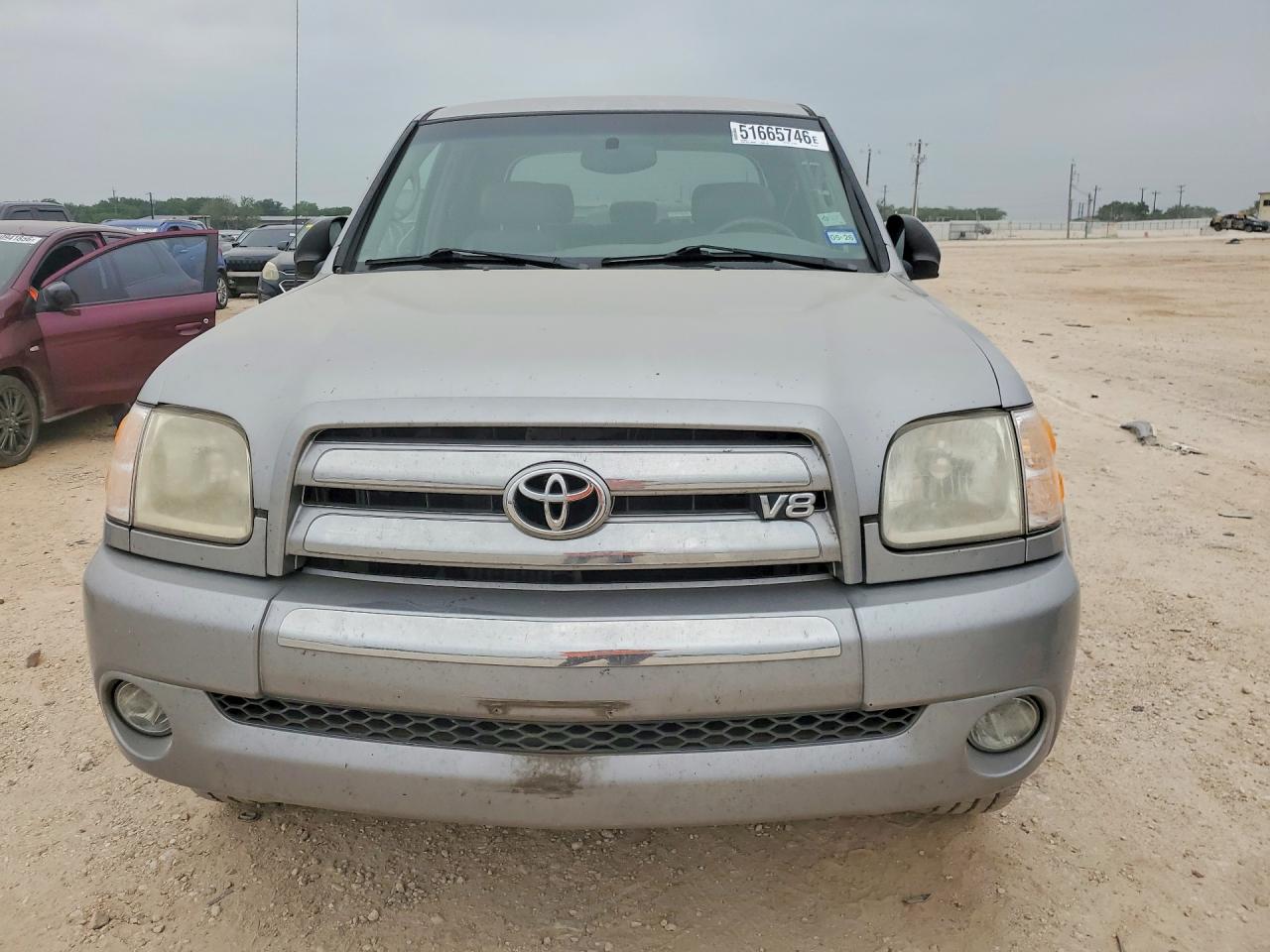 2004 Toyota Tundra Double Cab Sr5 Silver vin: 5TBDT44124S453812