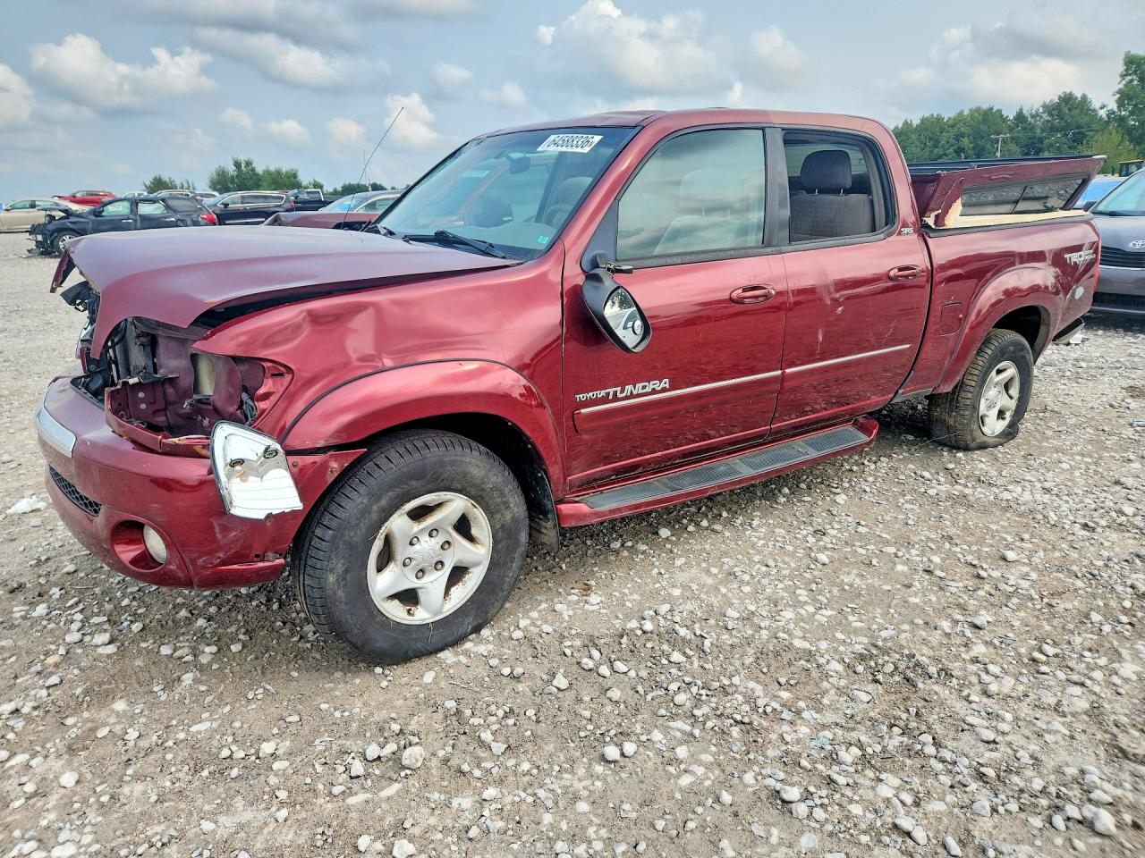 2004 Toyota Tundra Sr5 Maroon vin: 5TBDT44124S462736