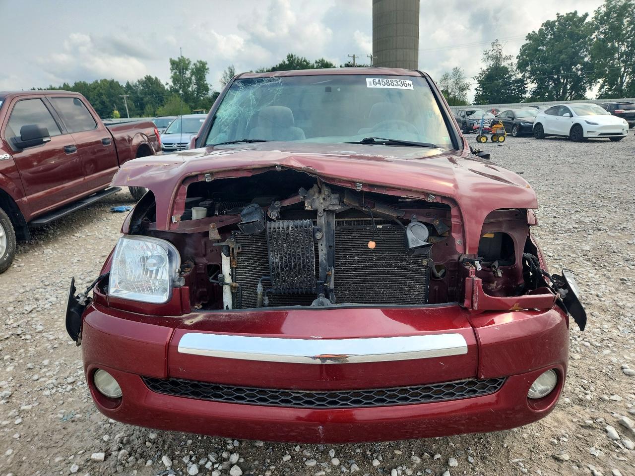 2004 Toyota Tundra Sr5 Maroon vin: 5TBDT44124S462736