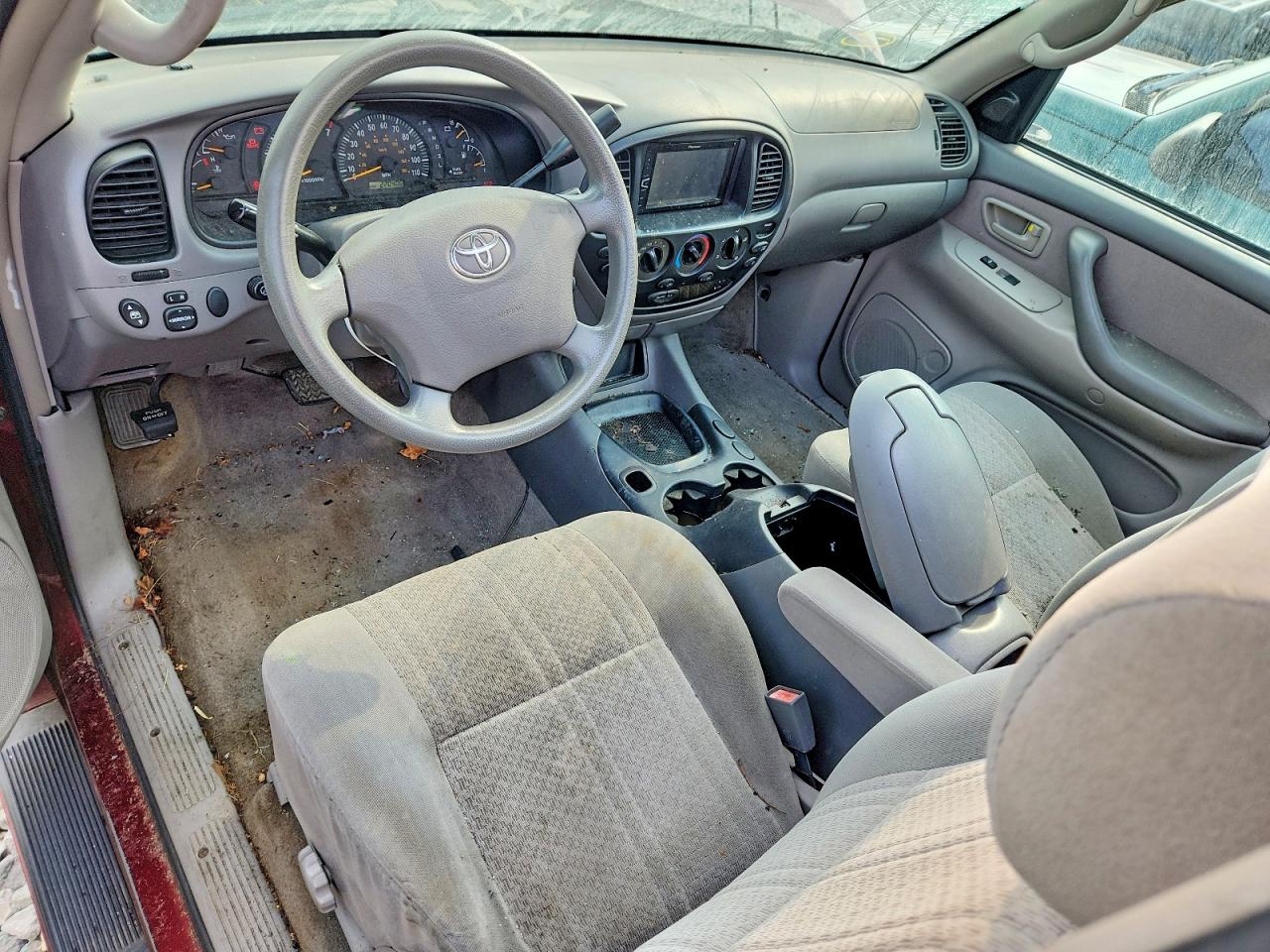 2004 Toyota Tundra Sr5 Maroon vin: 5TBDT44124S462736