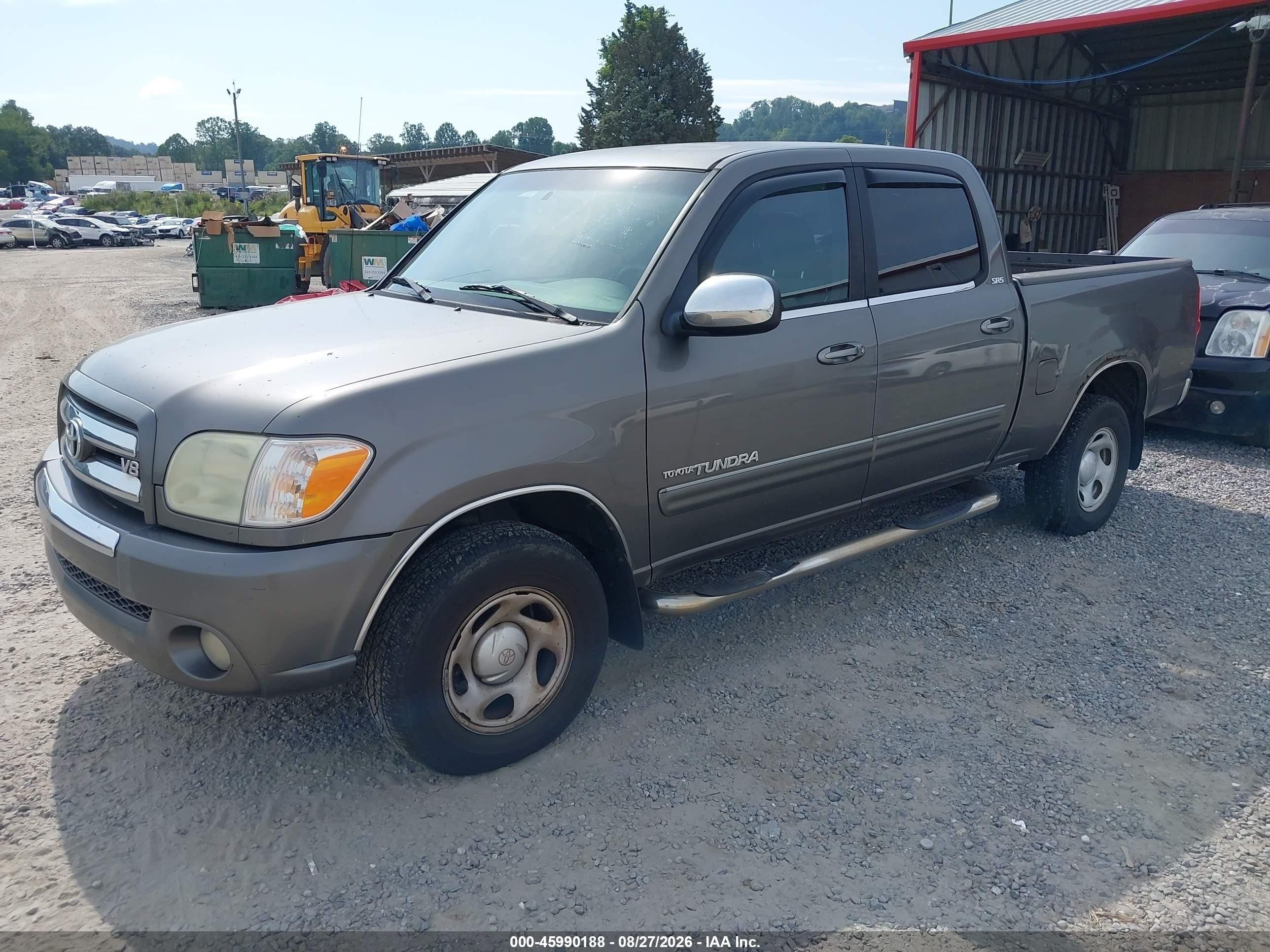 2005 Toyota Tundra Sr5 V8 Gray vin: 5TBDT44125S472328