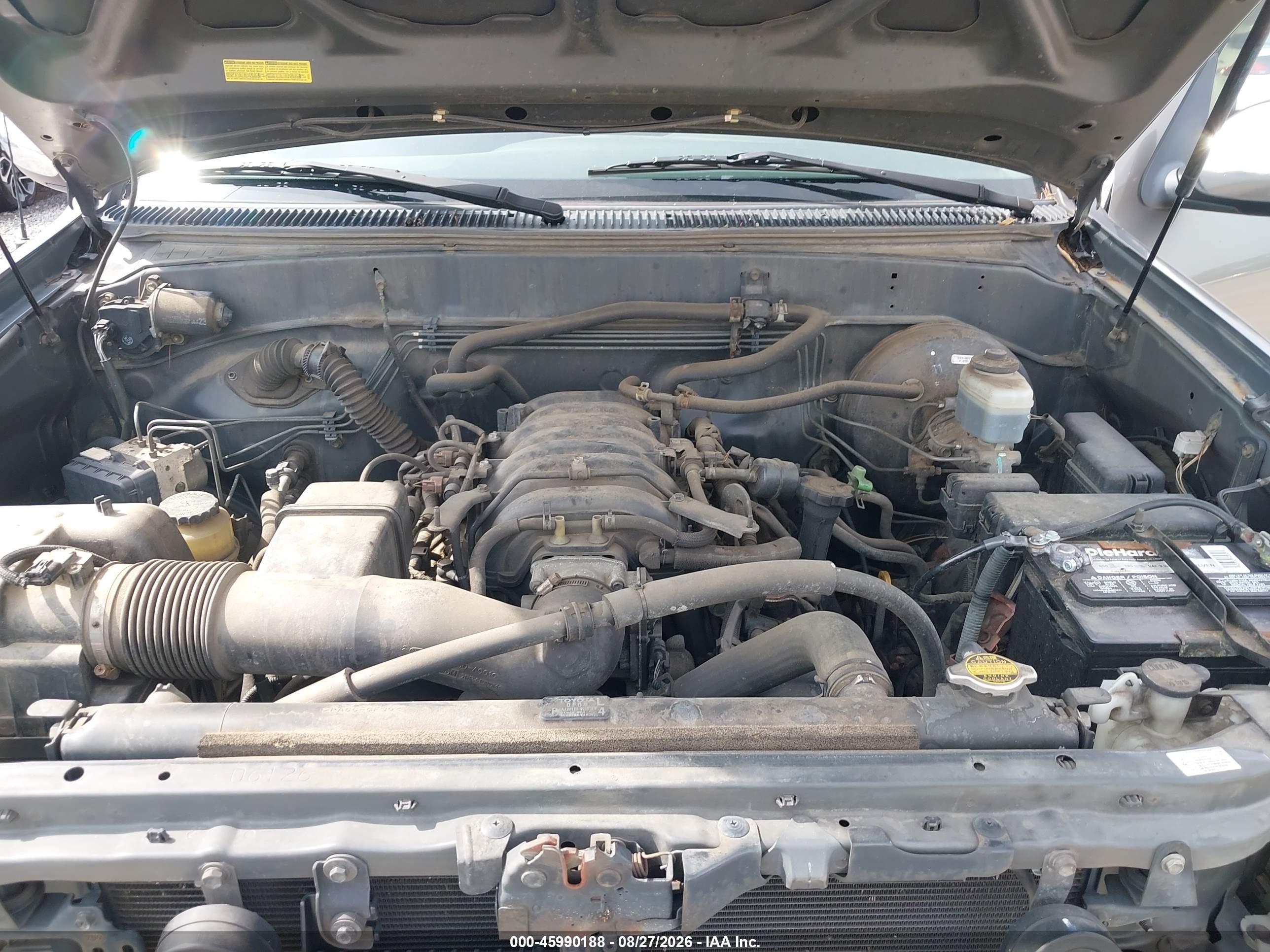 2005 Toyota Tundra Sr5 V8 Gray vin: 5TBDT44125S472328