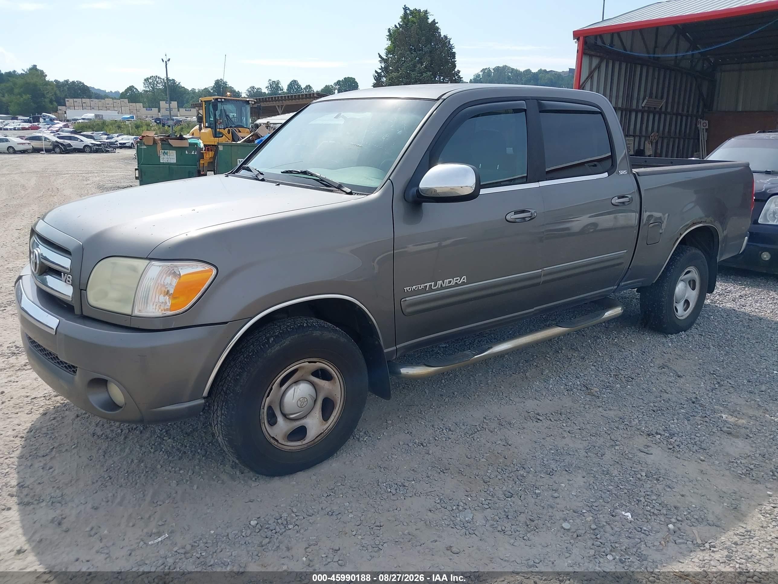 2005 Toyota Tundra Sr5 V8 Gray vin: 5TBDT44125S472328