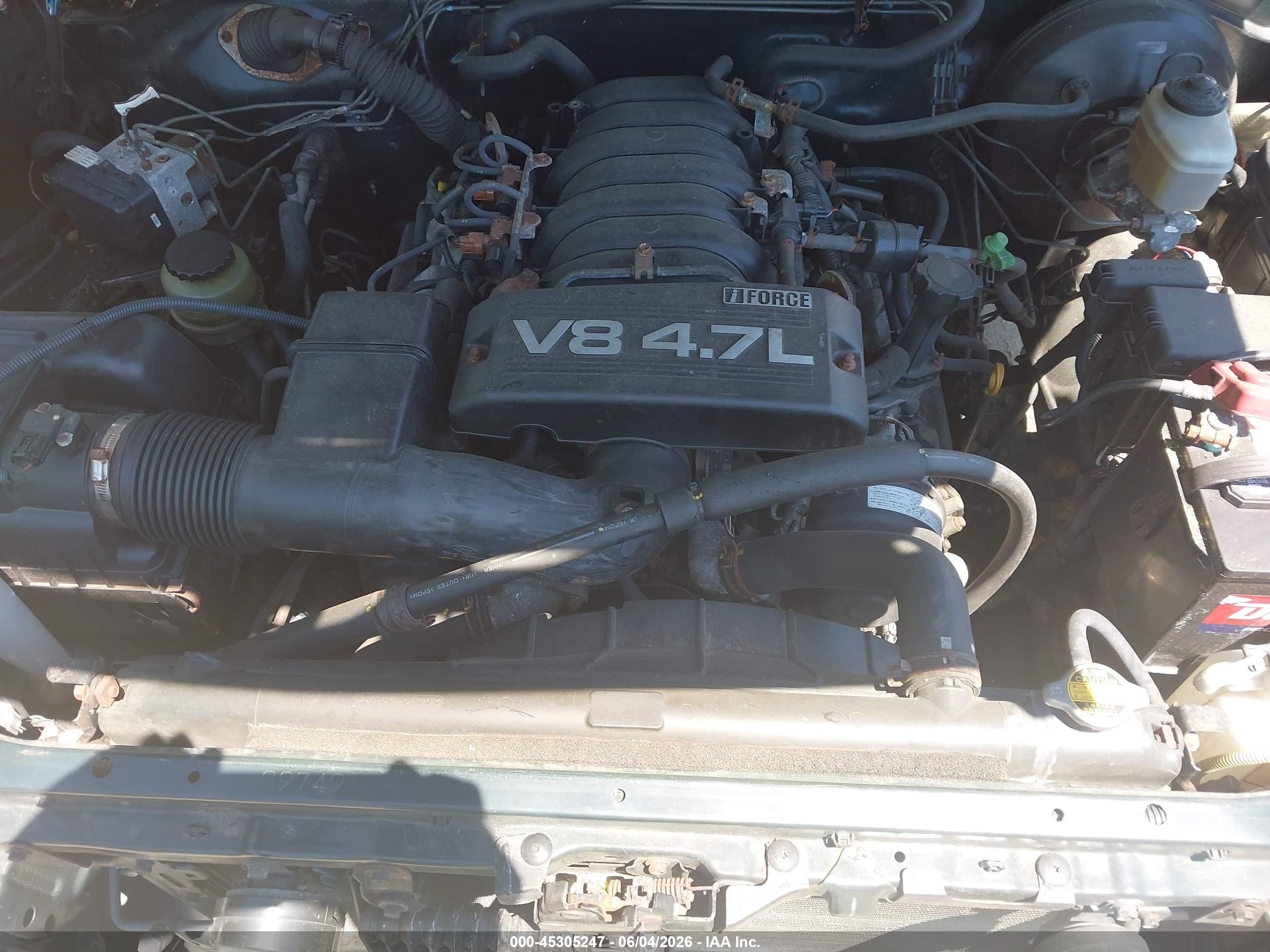 2005 Toyota Tundra Sr5 V8 Green vin: 5TBDT44125S473429