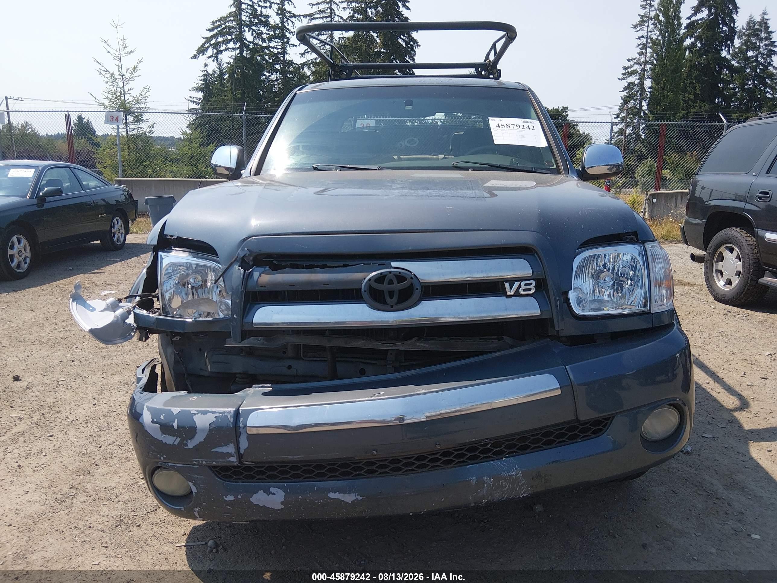 2006 Toyota Tundra Sr5 V8 Blue vin: 5TBDT44126S518709